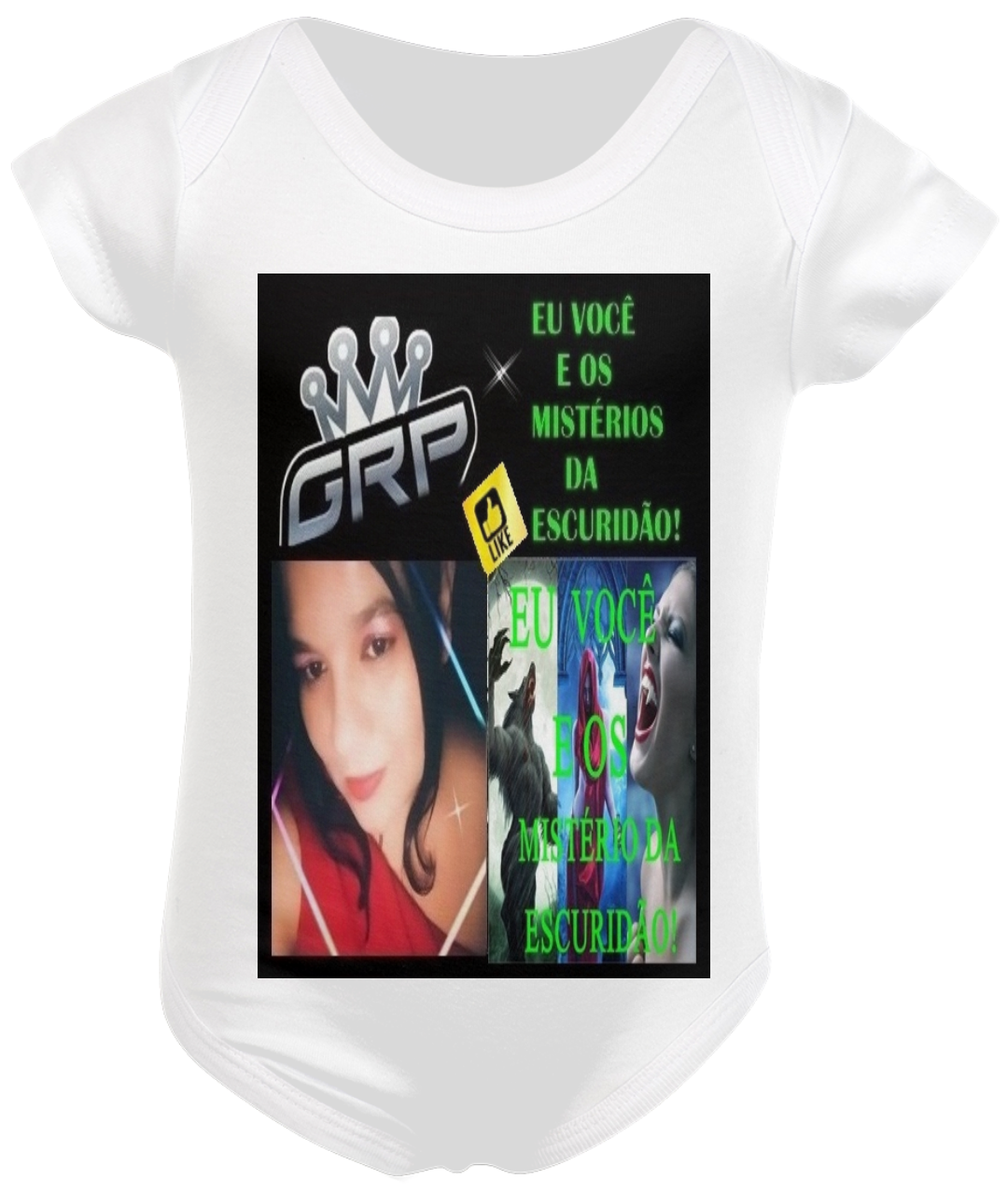 Nome do produto  BODY INFANTIL DO CANAL EU VOCÊ E OS MISTÉRIOS DA ESCURIDÃO.