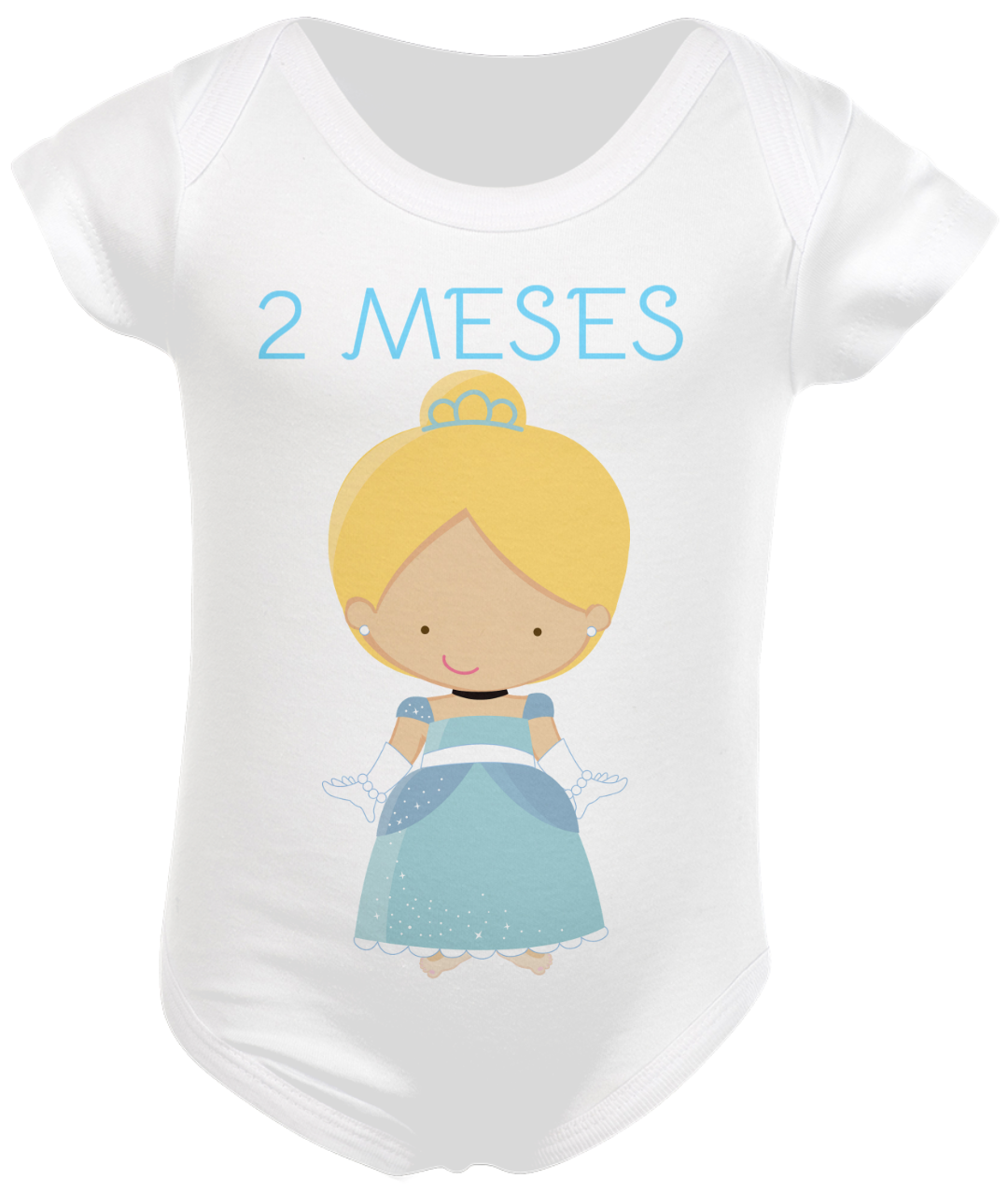 Nome do produto  body personalizado mesversário princesas CINDERELLA