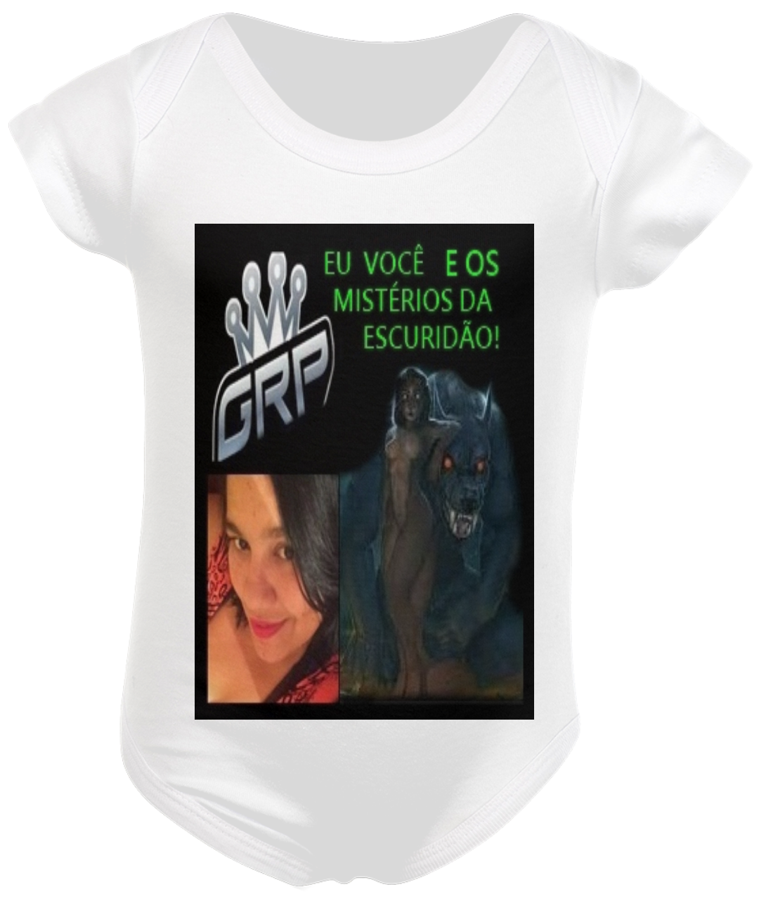 Nome do produto  BODY INFANTIL DO CANAL EU VOCÊ E OS MISTÉRIOS DA ESCURIDÃO!