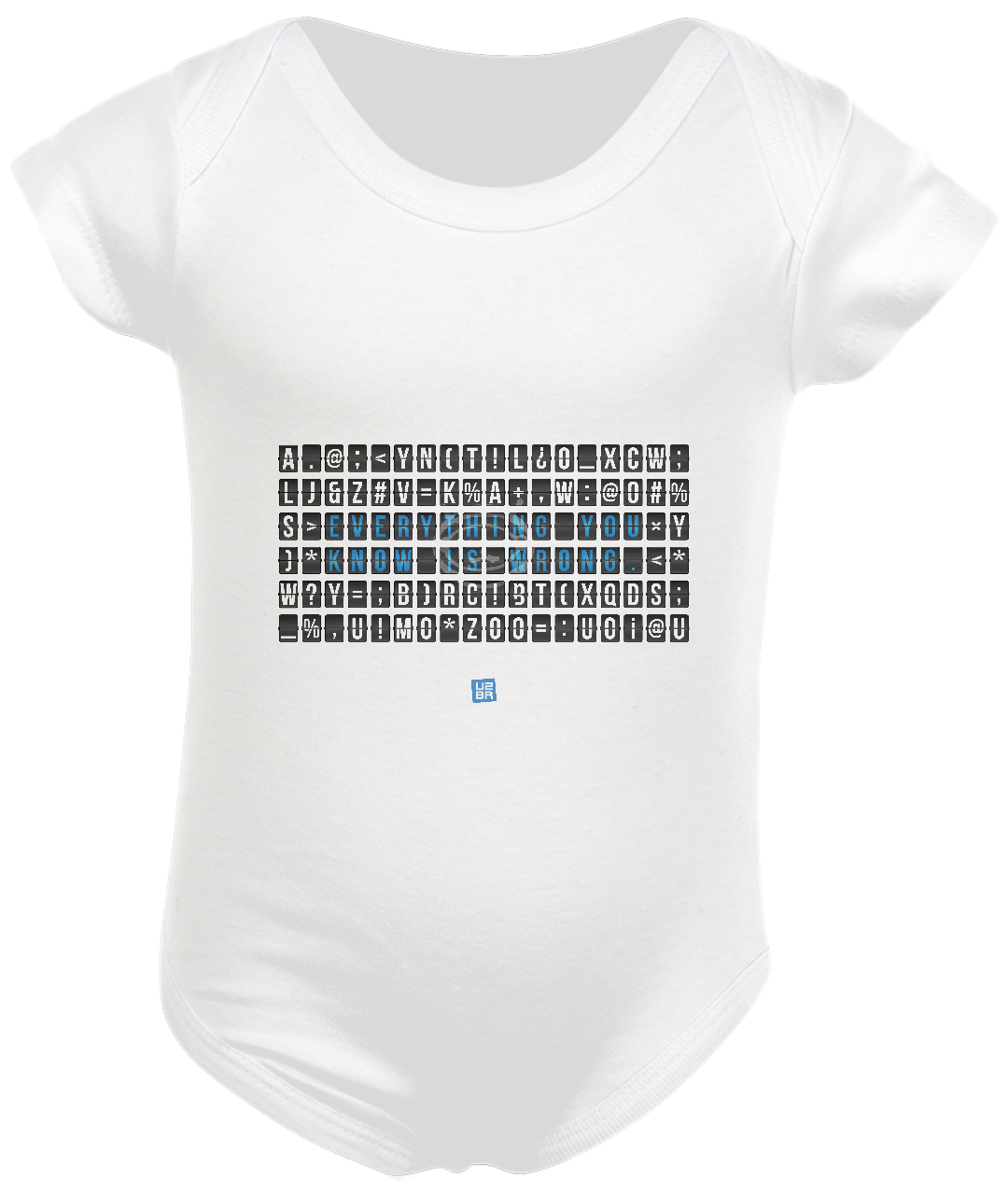 Nome do produto  Body Infantil U2 - Everything You Know Is Wrong