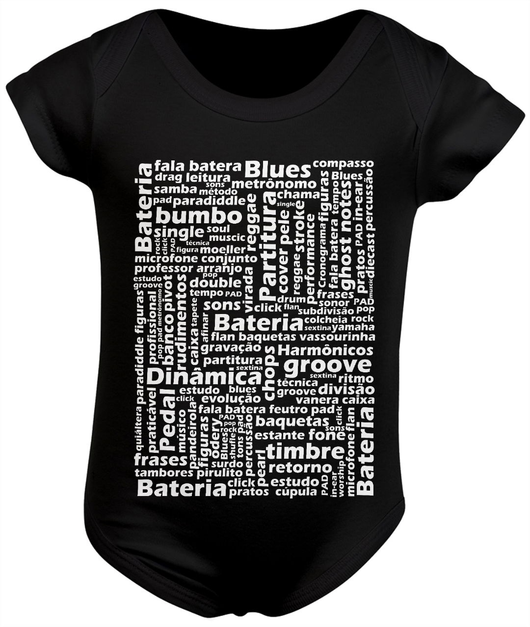 Nome do produto  Body Palavras - Infantil