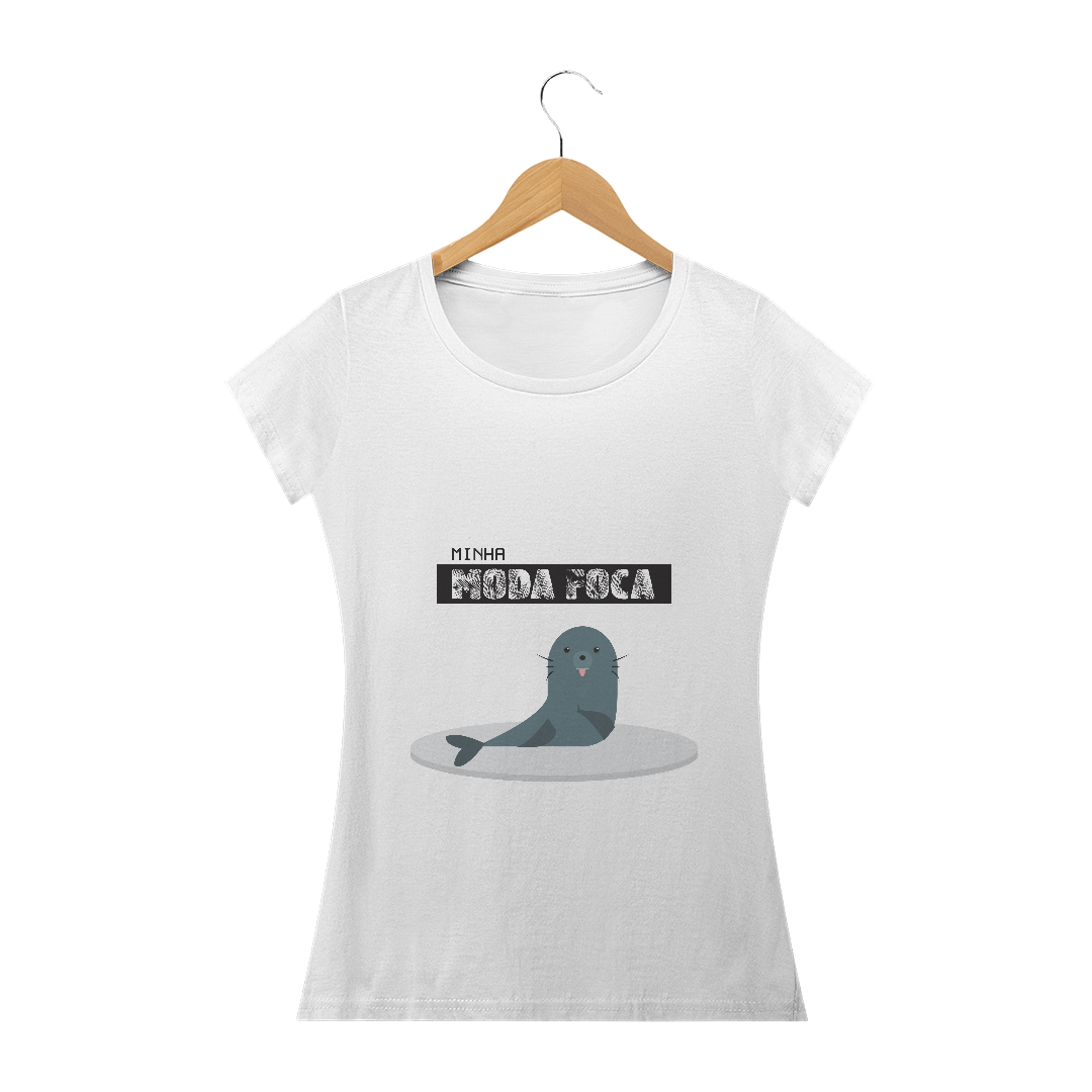 Nome do produto  Baby Look Fem - Minha Moda Foca