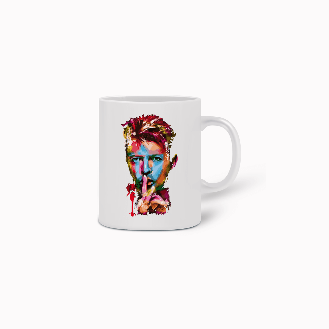 Nome do produto  Caneca - David Bowie # Camaleão do Rock