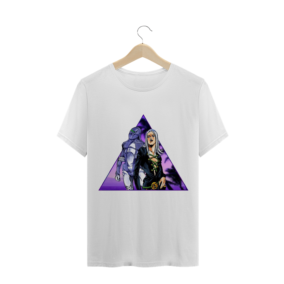 Nome do produto  Camiseta Básica ✪ - Leone Abacchio e Moody Blues (JoJo)