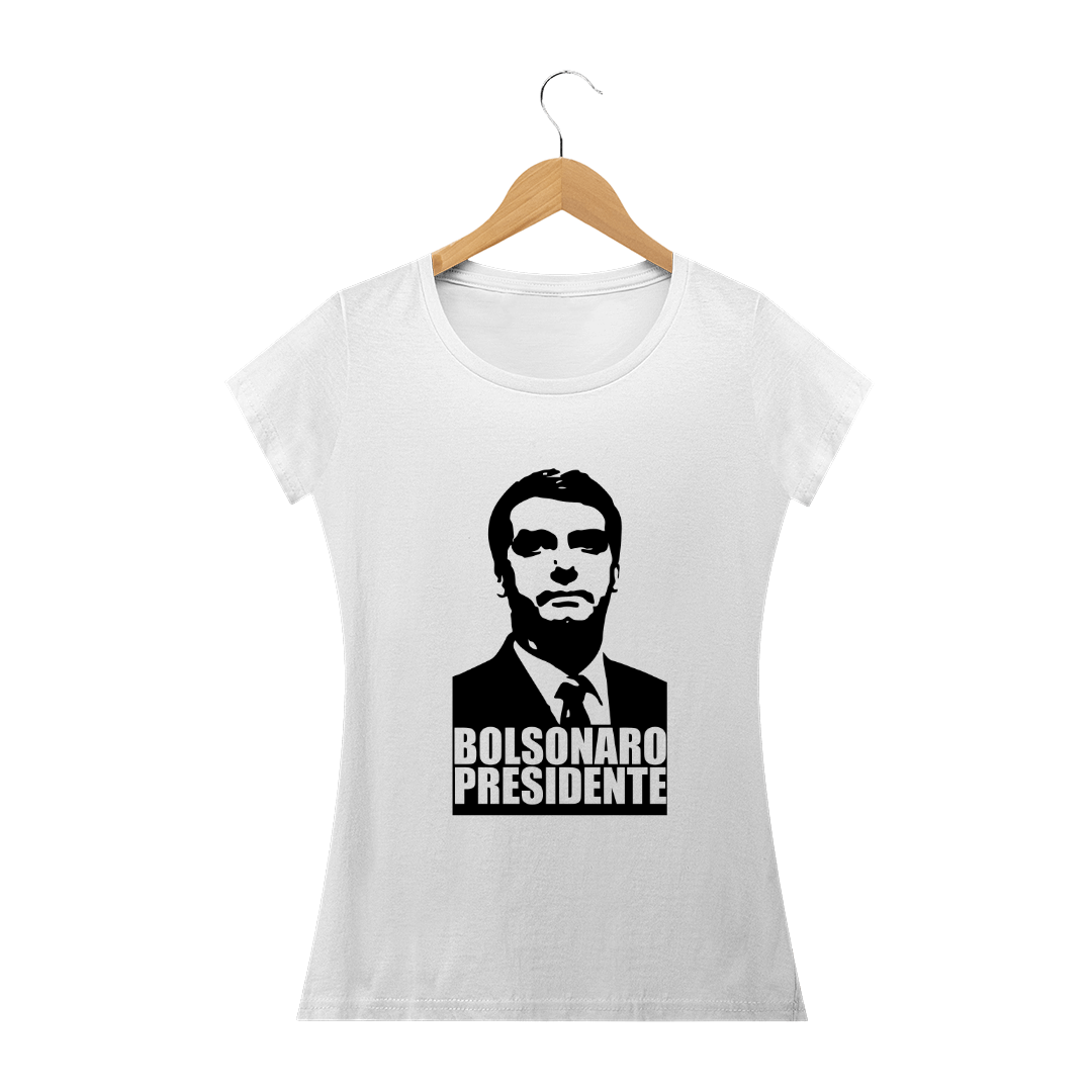 Nome do produto  Camiseta Babylook Bolsonaro Presidente