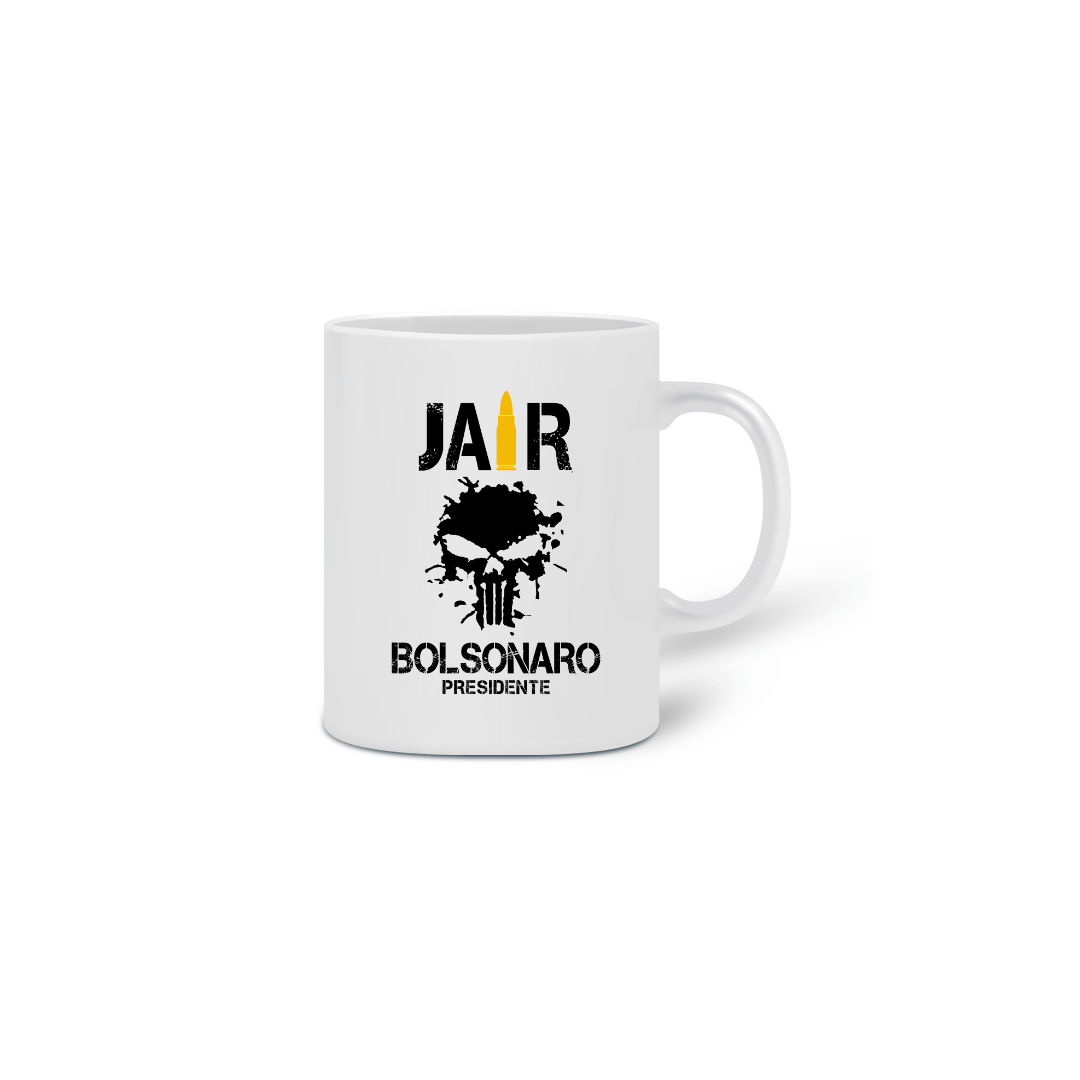 Nome do produto  Caneca Jair Bolsonaro Skull