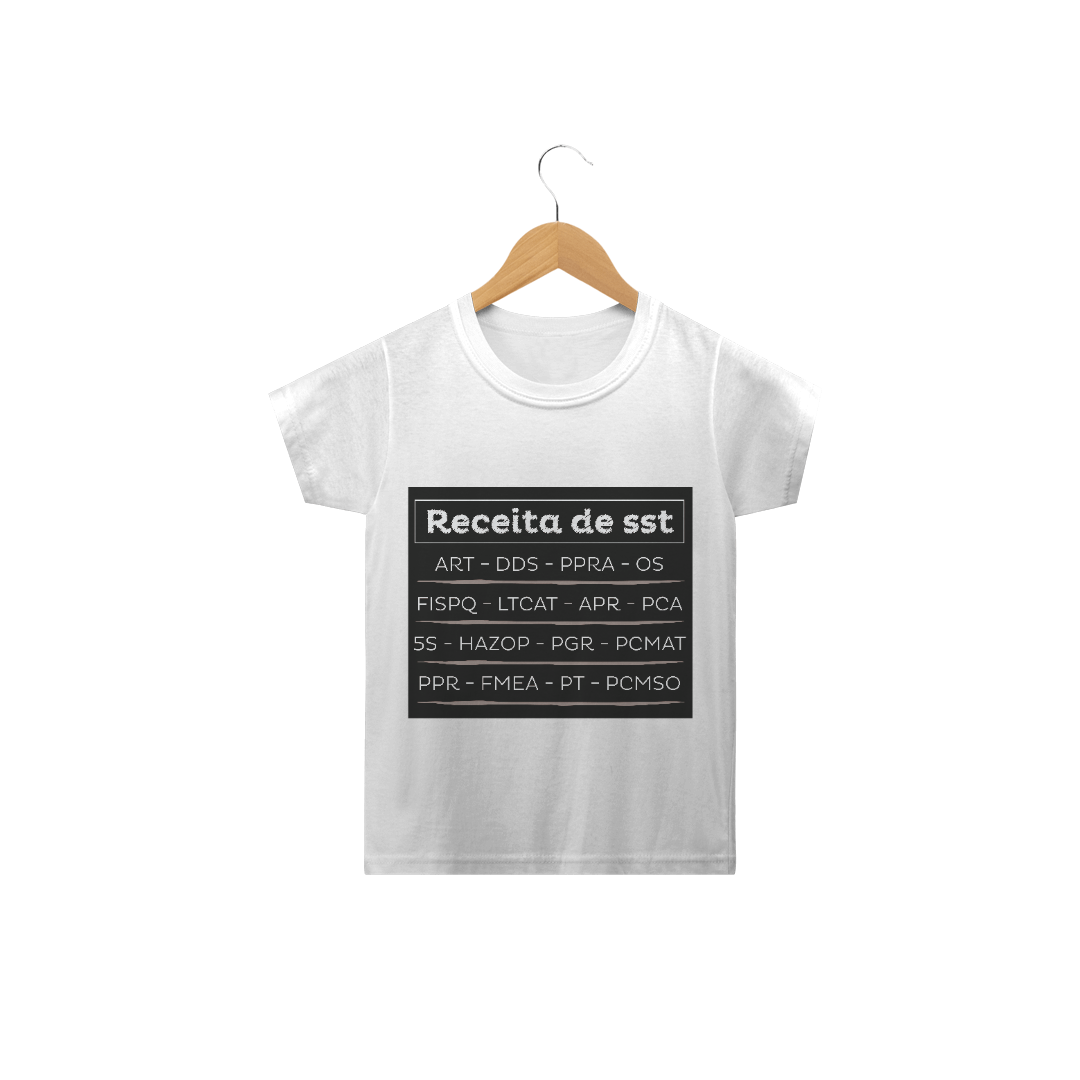 Nome do produto  CAMISA INFANTIL: Recita da segurança