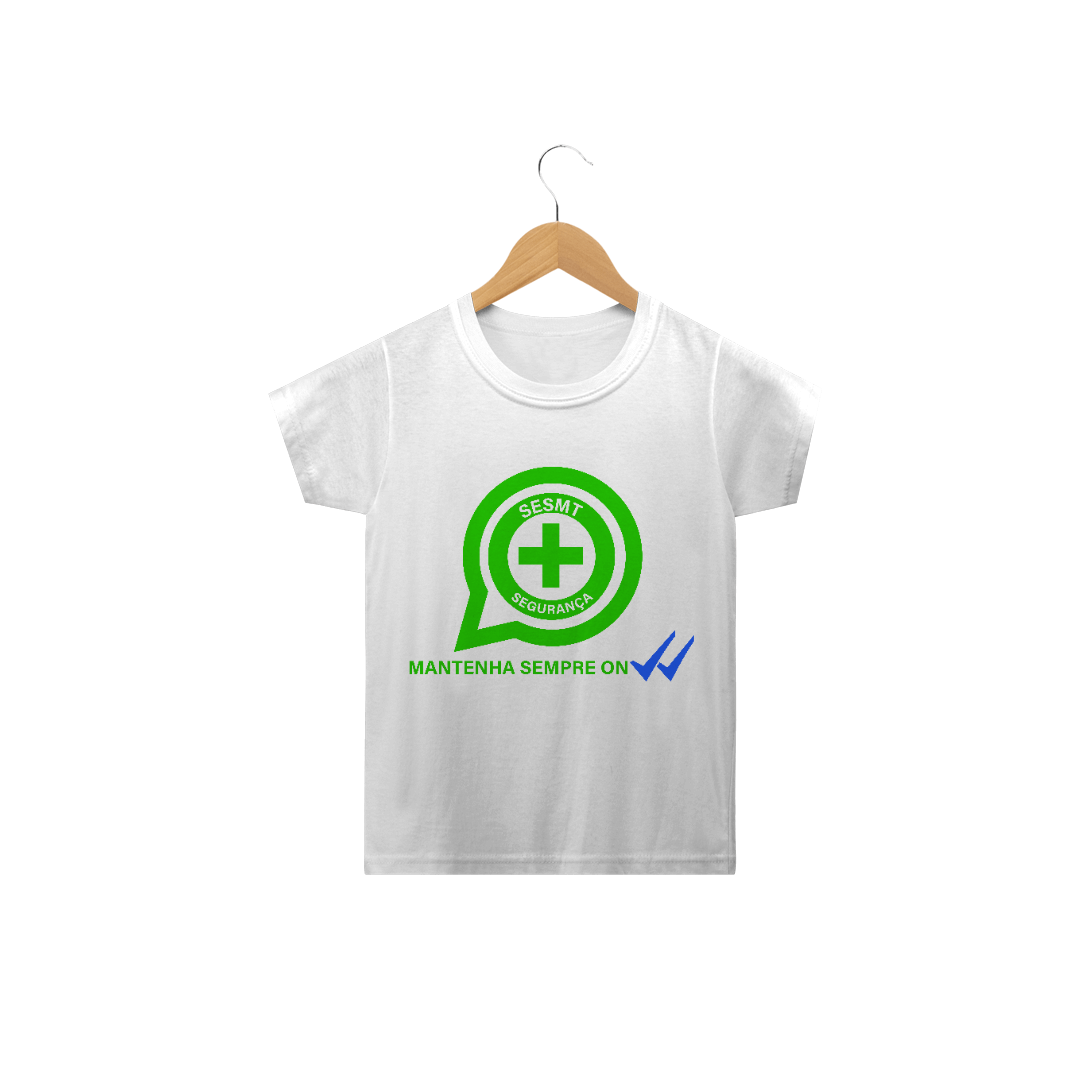Nome do produto  CAMISA INFANTIL: Sempre conectado a segurança