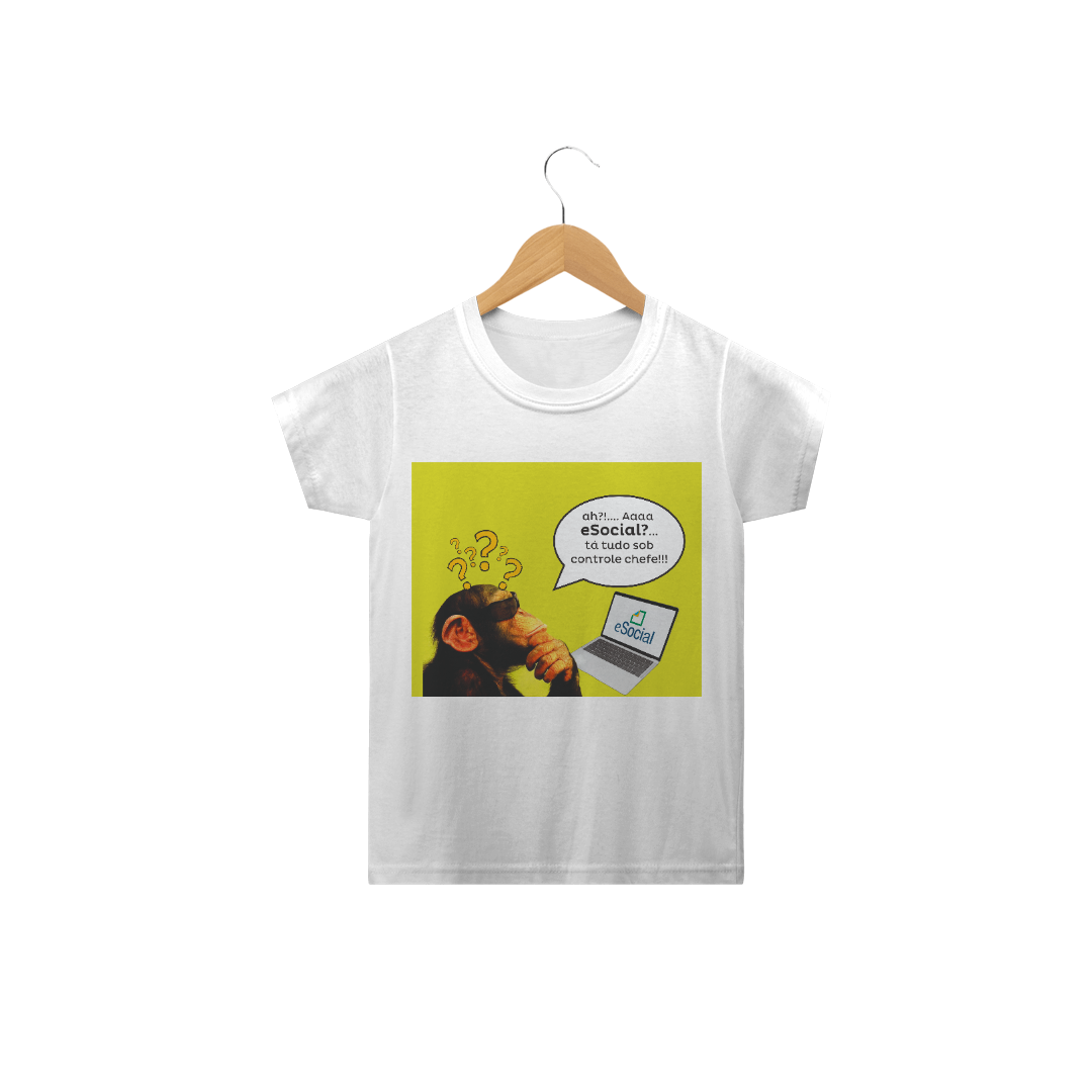 Nome do produto  CAMISA INFANTIL: Macaco do eSocial