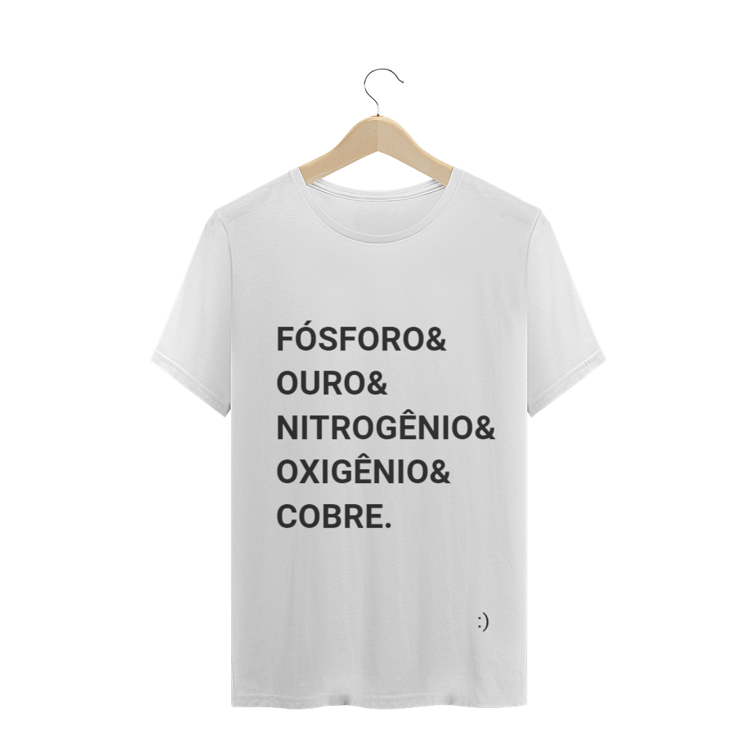 Nome do produto  CAMISETA QUÍMICA-TROCADILHO