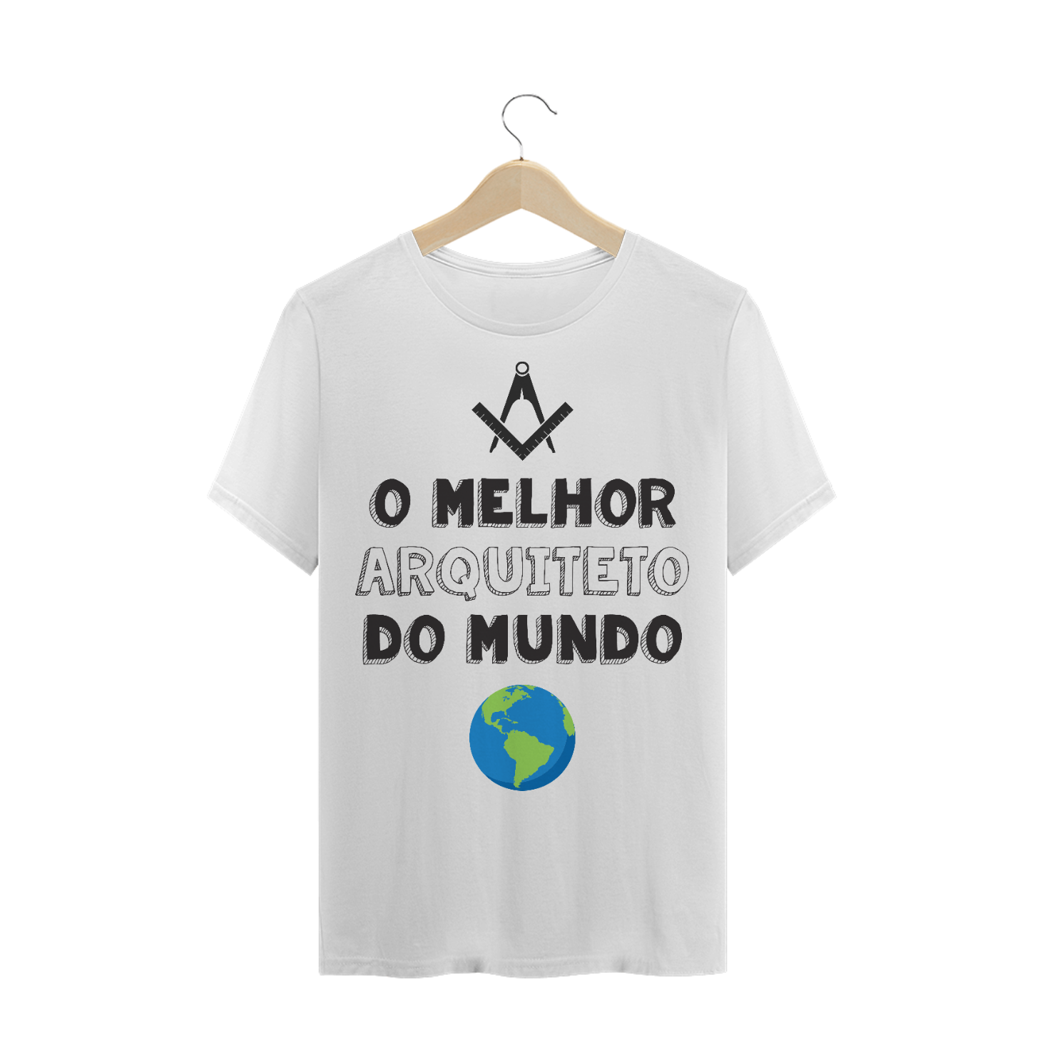 Nome do produto  Camiseta O MELHOR ARQUITETO DO MUNDO Masculino