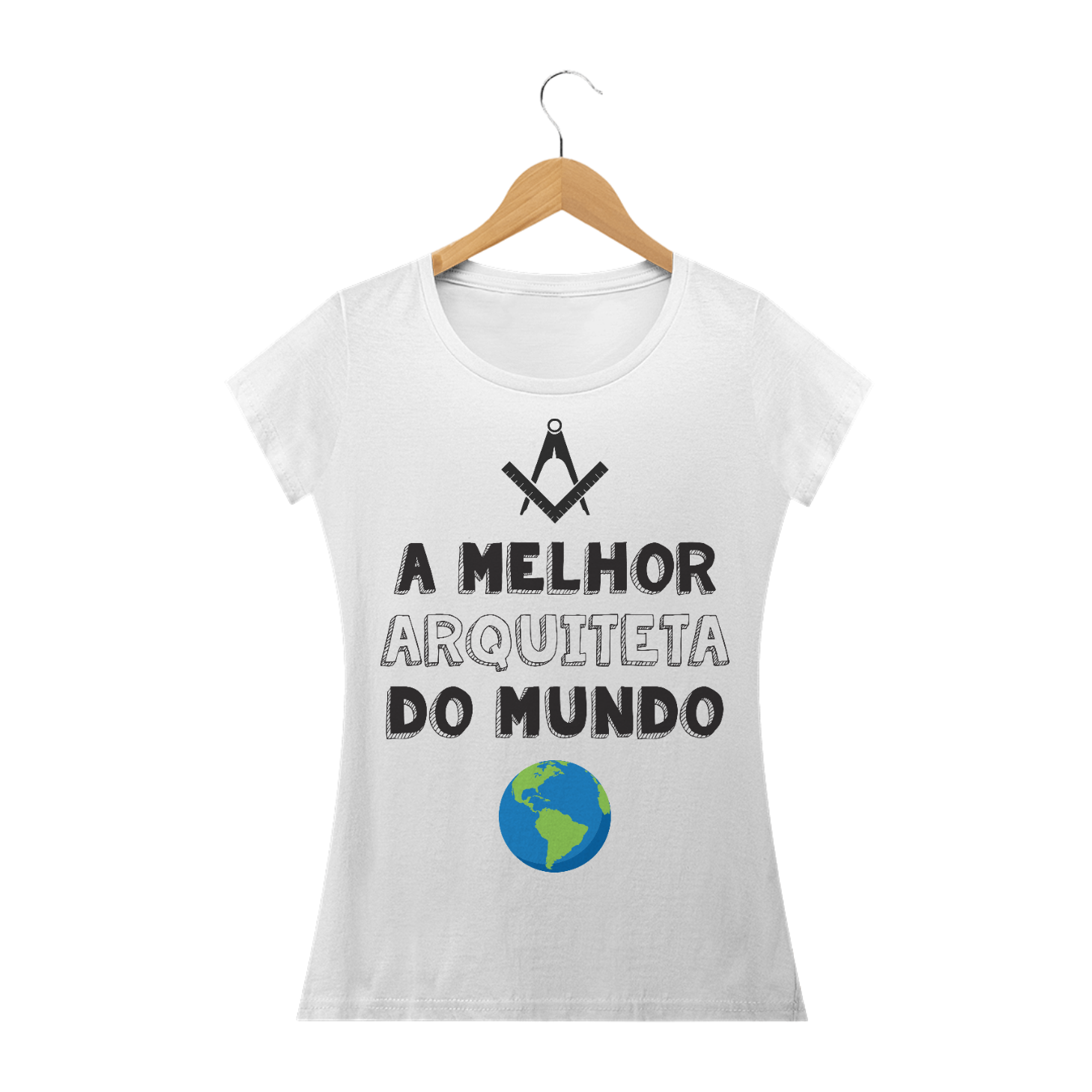 Nome do produto  Camiseta A MELHOR ARQUITETA DO MUNDO Feminina