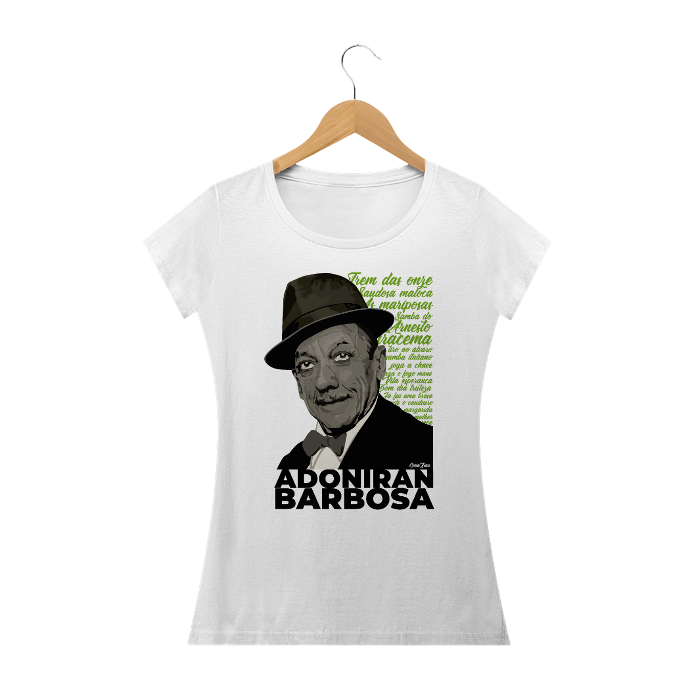 Nome do produto  Camiseta Adoniran Barbosa - Feminina