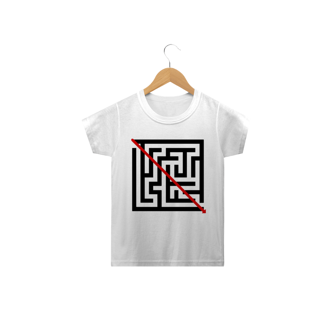 Nome do produto  Camisa Infantil - Labirinto Ponto A ao B