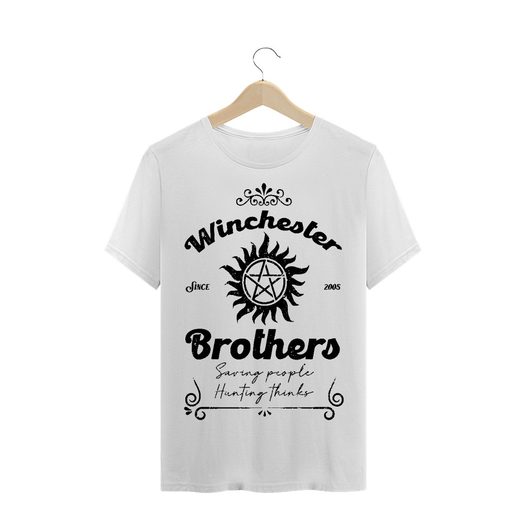 Nome do produto  CAMISETA WINCHESTER BROTHERS SUPERNATURAL PR MASCULINA