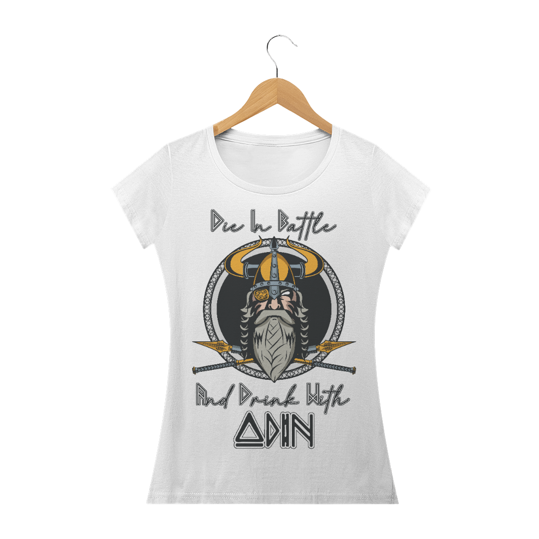 Nome do produto  CAMISETA DRINK WITH ODIN VINKINGS FEMININA