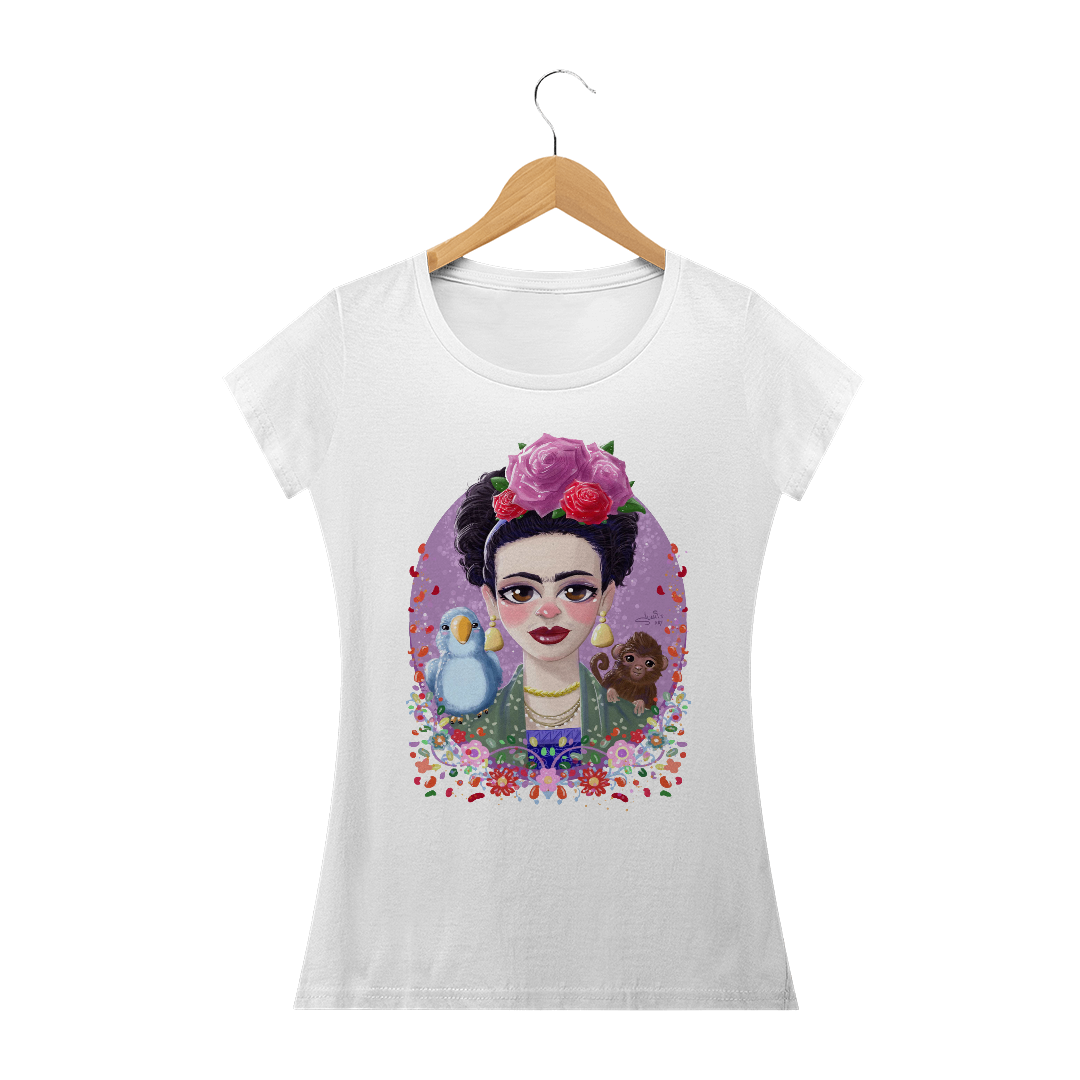 Nome do produto  Camiseta Feminina Frida Kahlo