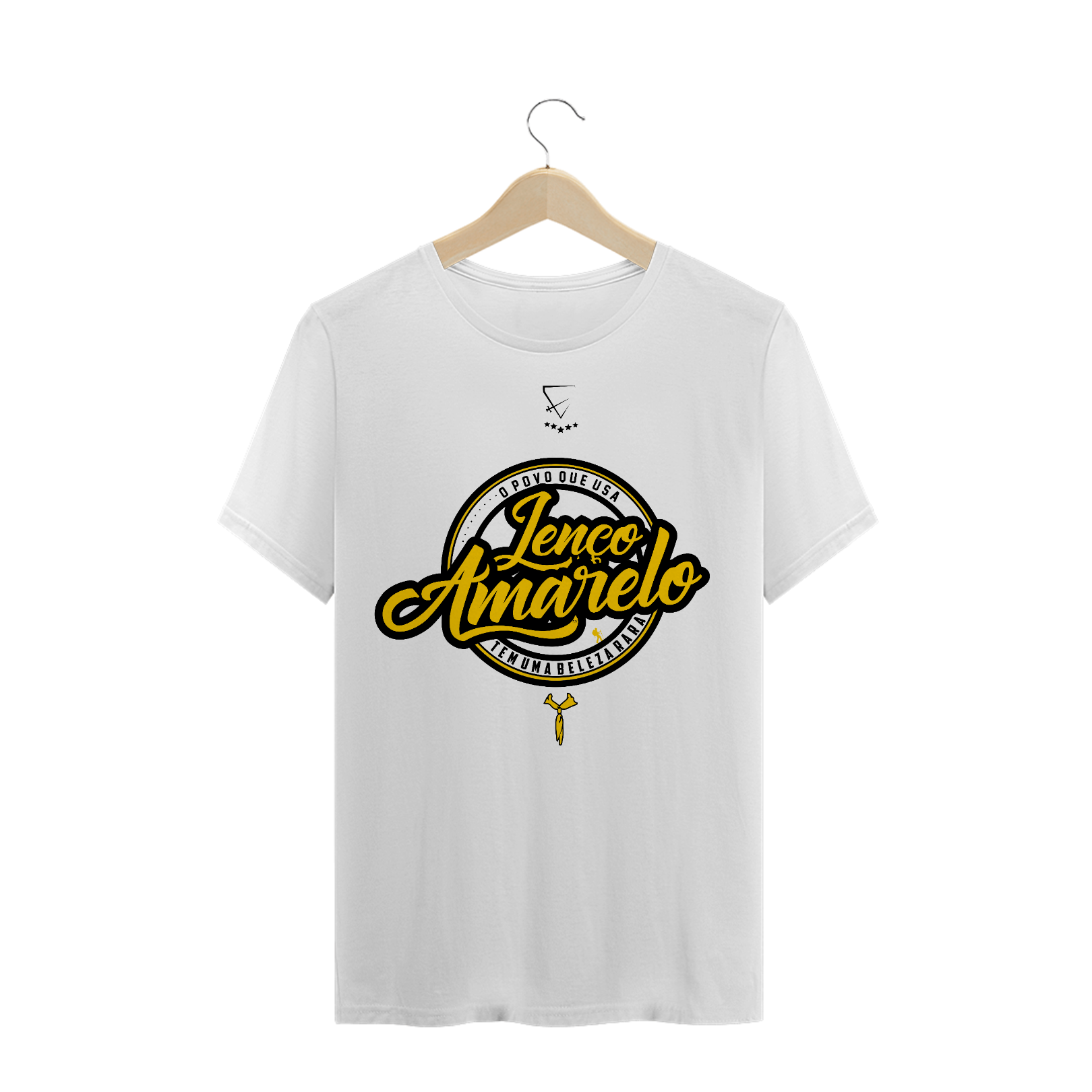 Nome do produto  CAMISETA LENÇO AMARELO