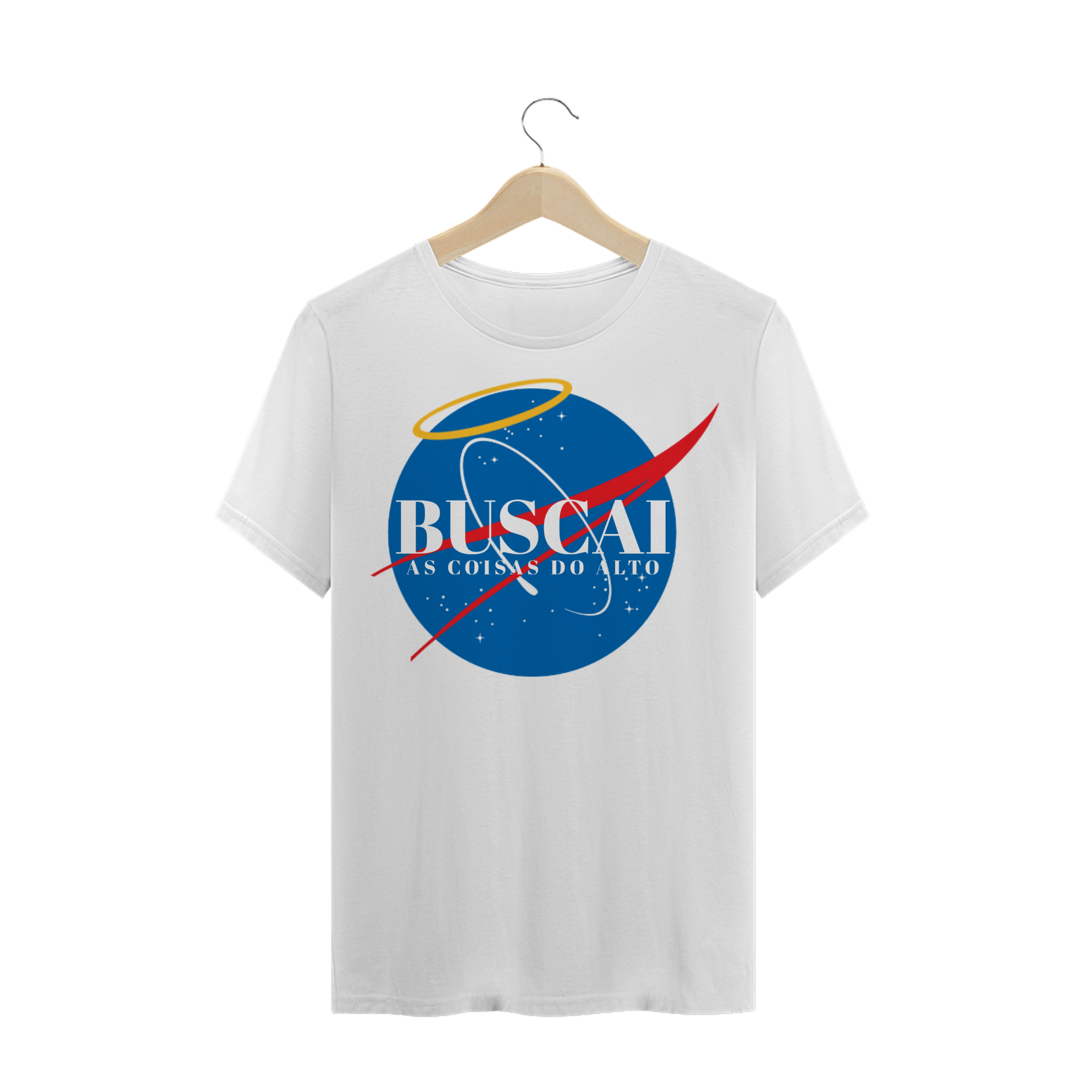 Nome do produto  Camiseta “Buscai as Coisas do Alto”