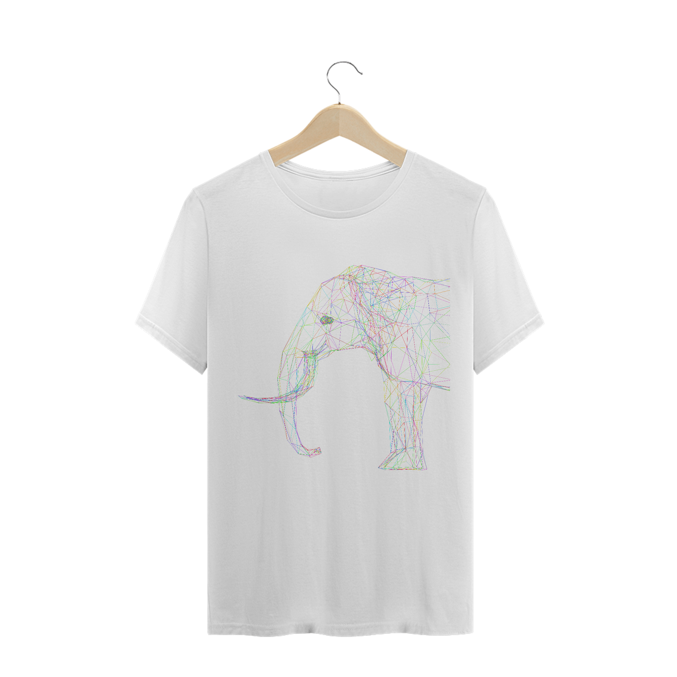 Nome do produto  CAMISETA MASC. ELEFANTE POLIGONAL