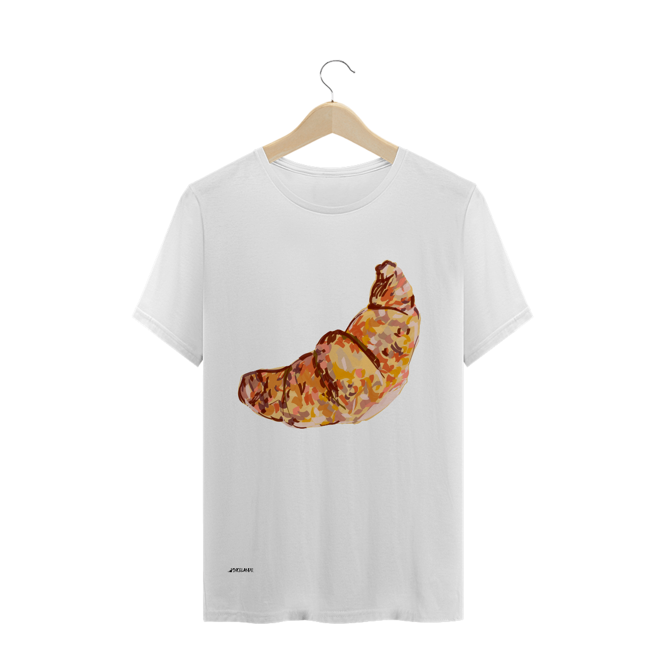 Nome do produto  Camiseta arte pintura croissant 