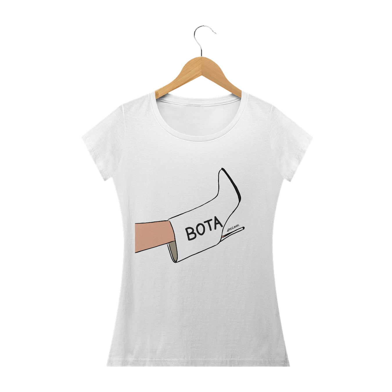 Nome do produto  Camiseta baby long BOTA Pincelandu