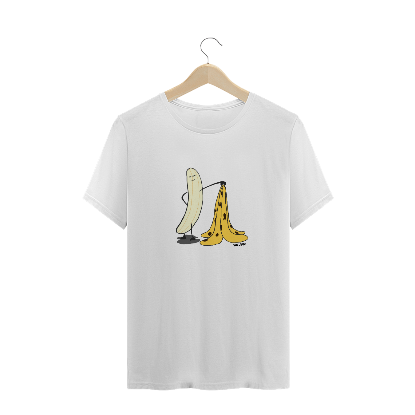 Nome do produto  Camiseta masculina arte bananinha Pincelandu
