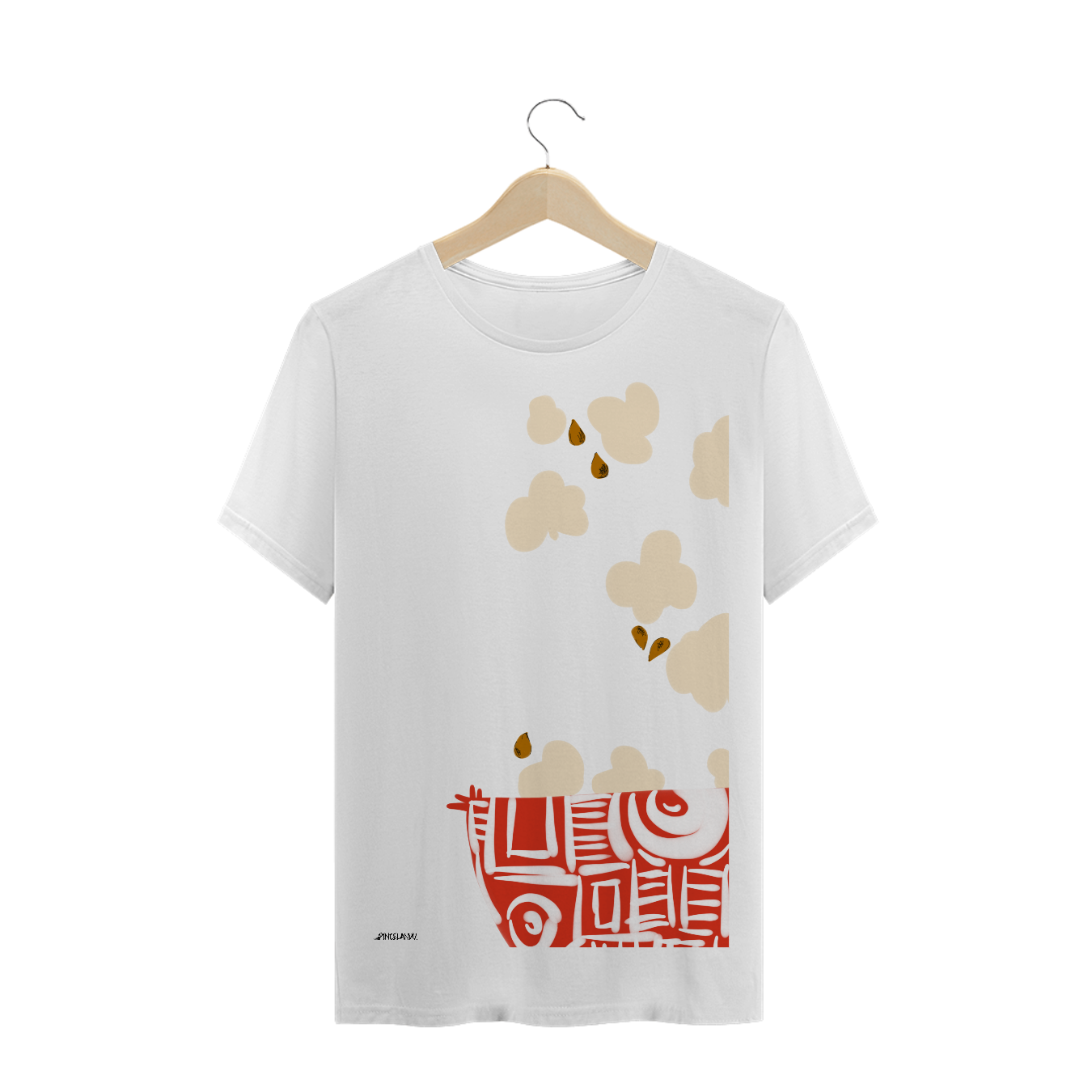 Nome do produto  T-shirt maculina arte Pipocandu.