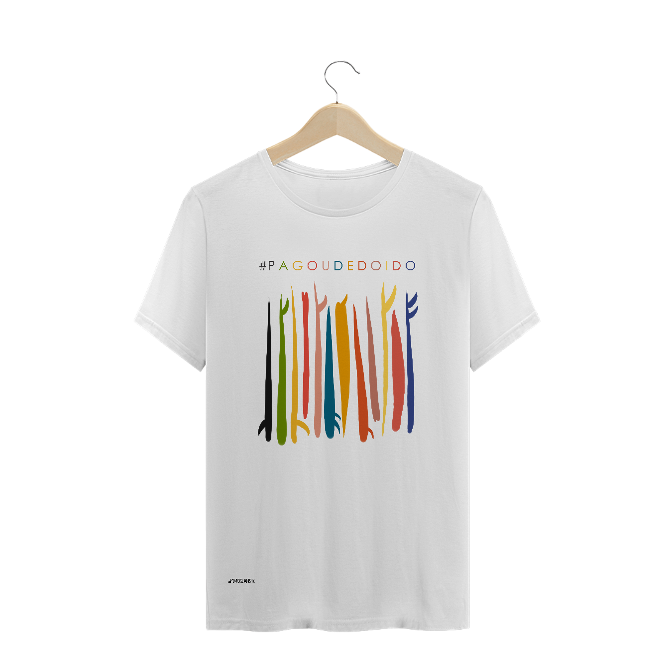 Nome do produto  T-shirt masculina #Pagoudedoido Pincelandu