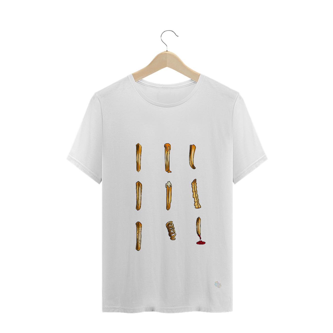 Nome do produto  T-shirt masculina arte #dotipodebatatas Pincelandu