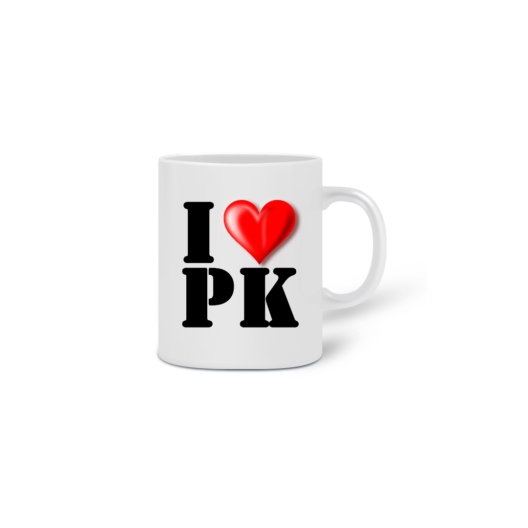 Nome do produto  Caneca - I Love PK