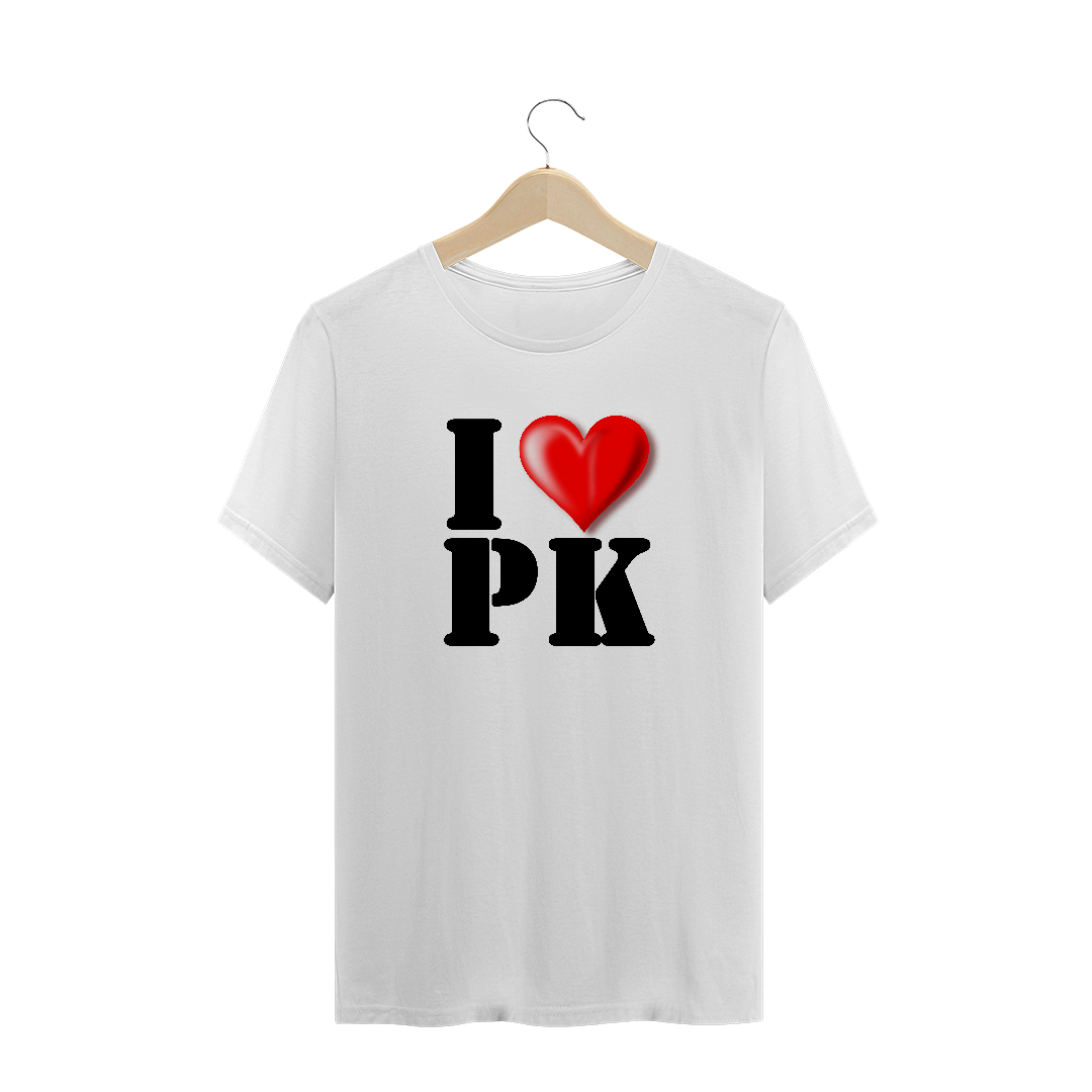 Nome do produto  Camisa Masculina Básica - I Love PK