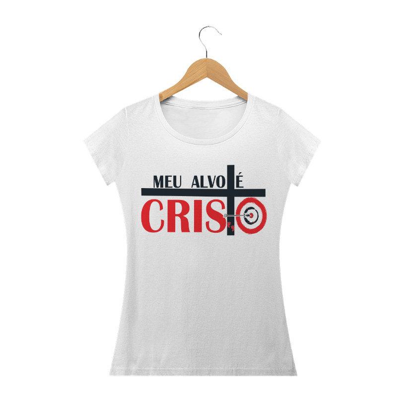 Nome do produto  CAMISETA - Feminina - Meu alvo é cristo