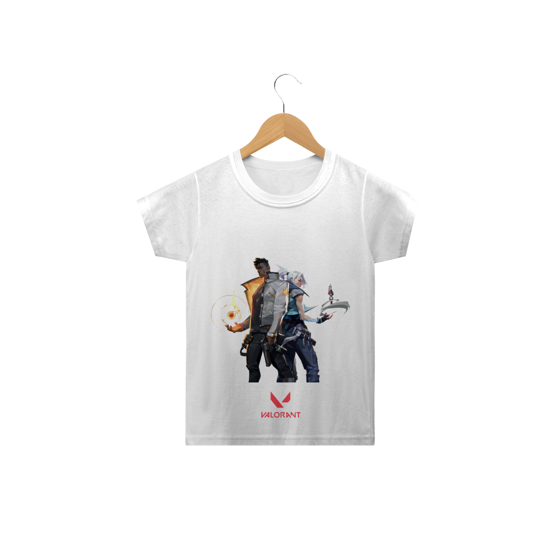 Nome do produto  Camisa Jett e Phoenix Valorant infantil
