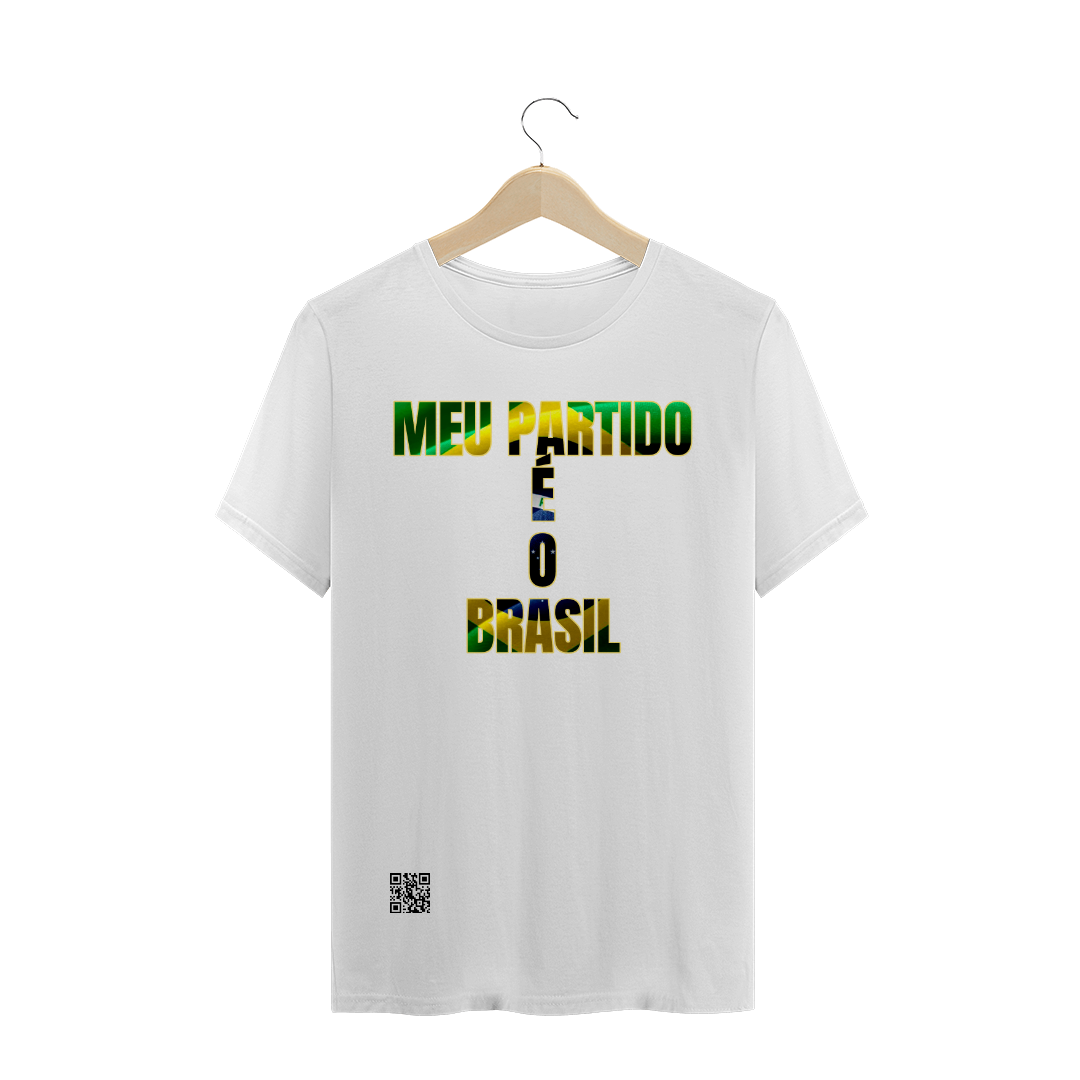 Nome do produto  T-SHIRT - MEU PARTIDO É O BRASIL
