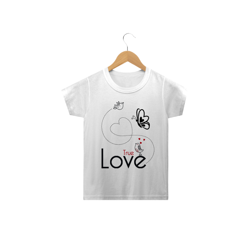 Nome do produto  camiseta - infantil - love 