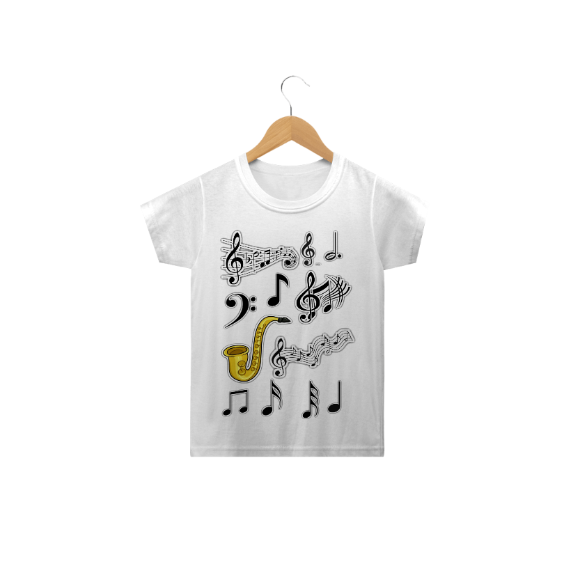 Nome do produto  camiseta - infantil - musica