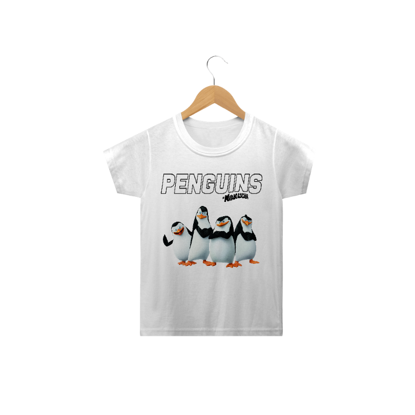 Nome do produto  camiseta - infantil - Os Pinguins De Madagascar