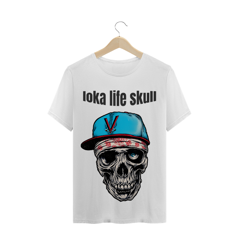 Nome do produto  camiseta - caveira vida loka