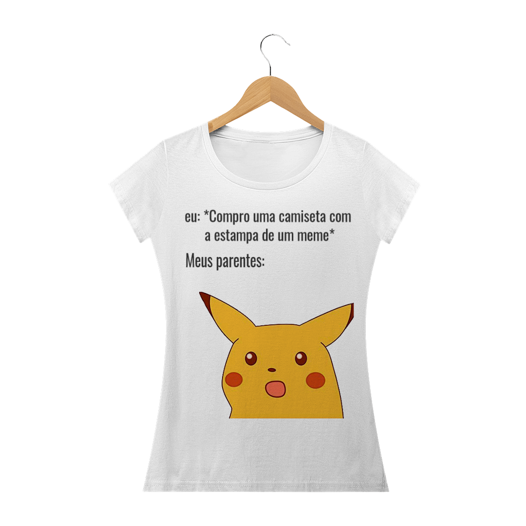 Nome do produto  camiseta pikachu supreso meme ambulante
