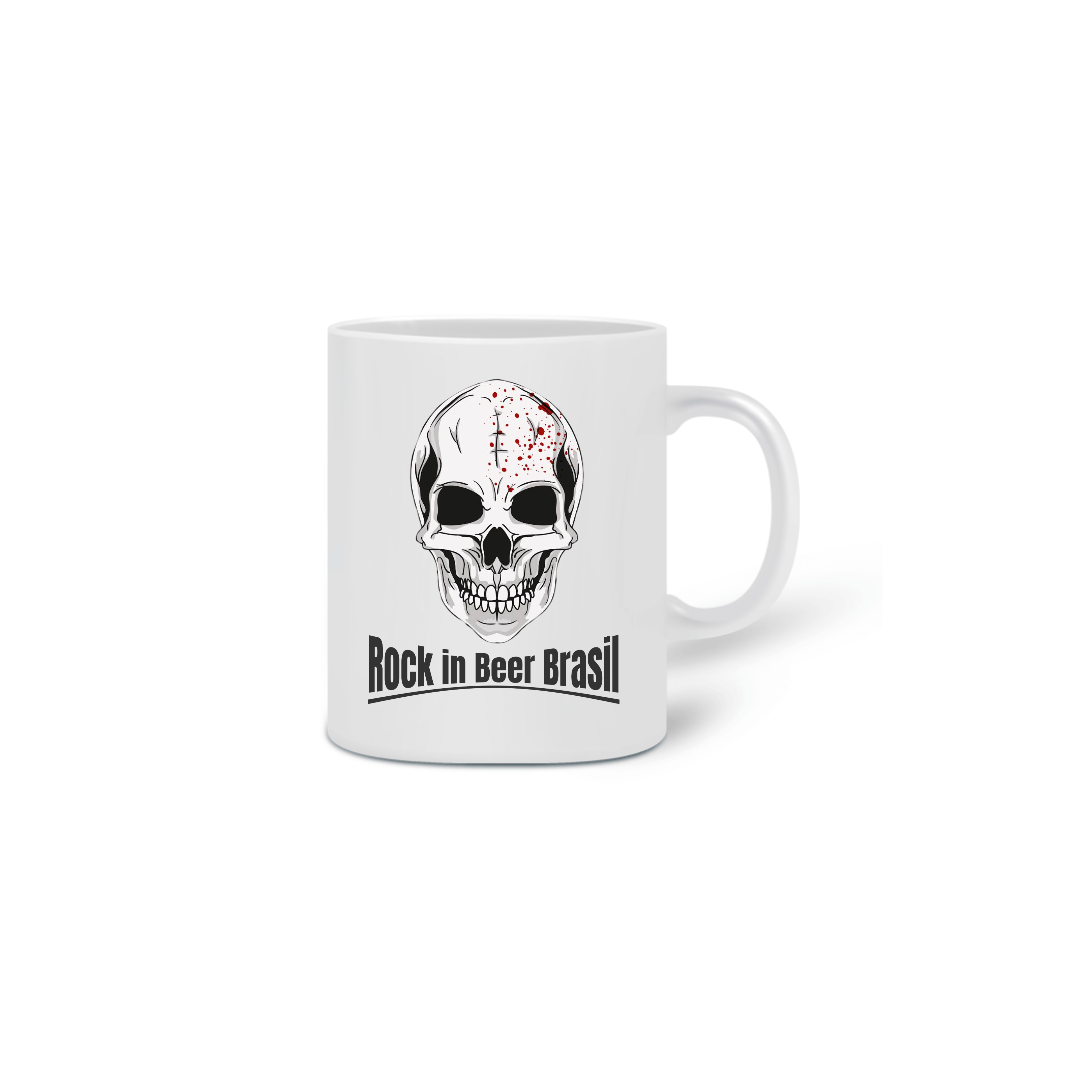Nome do produto  Caneca Caveira Rock in Beer Brasil