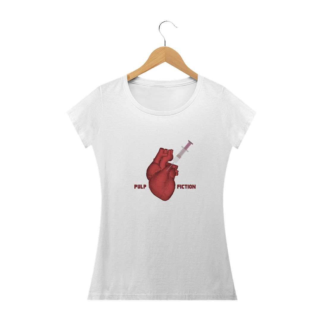 Nome do produto  camiseta feminina pulp fiction heart