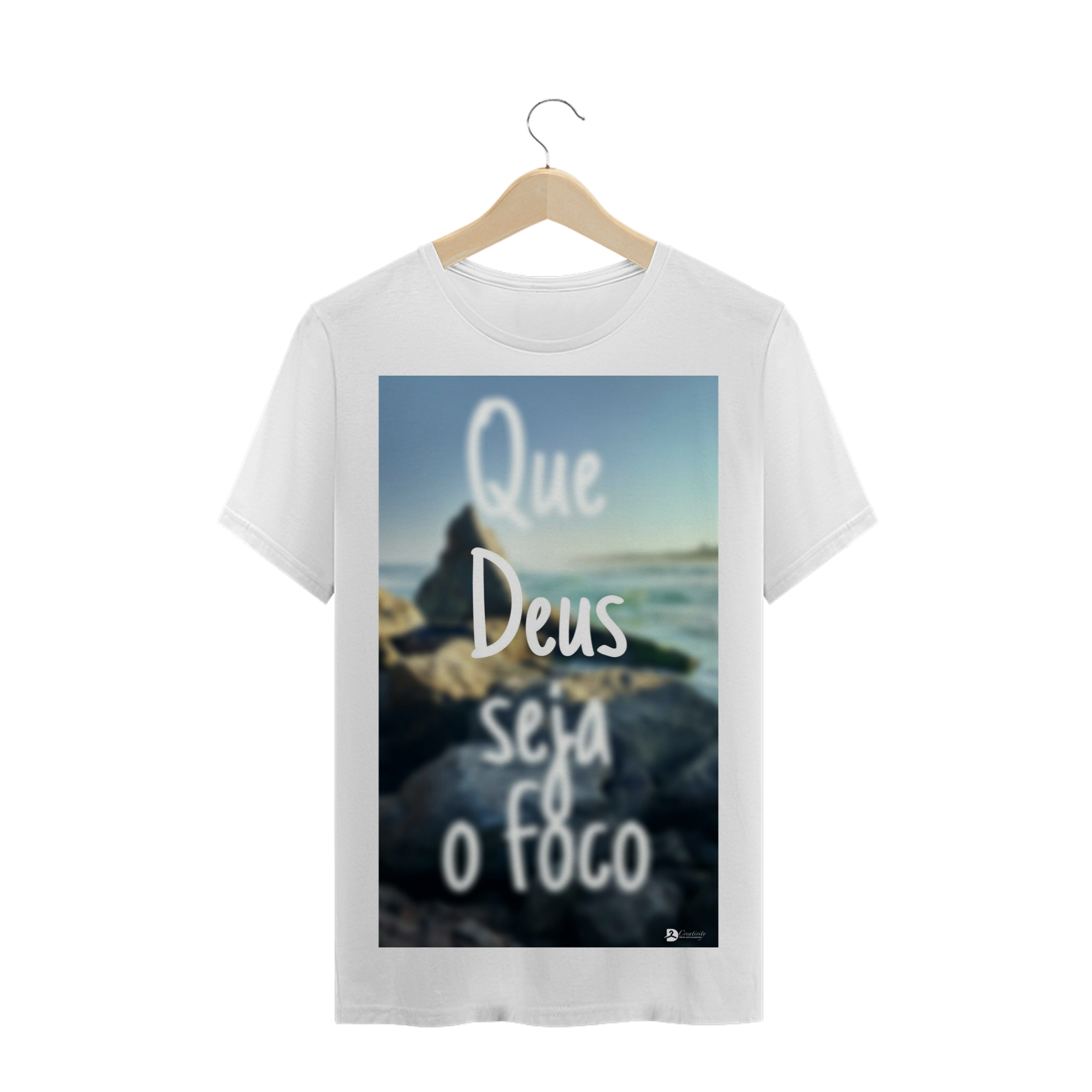 Nome do produto  Camiseta Deus é o foco