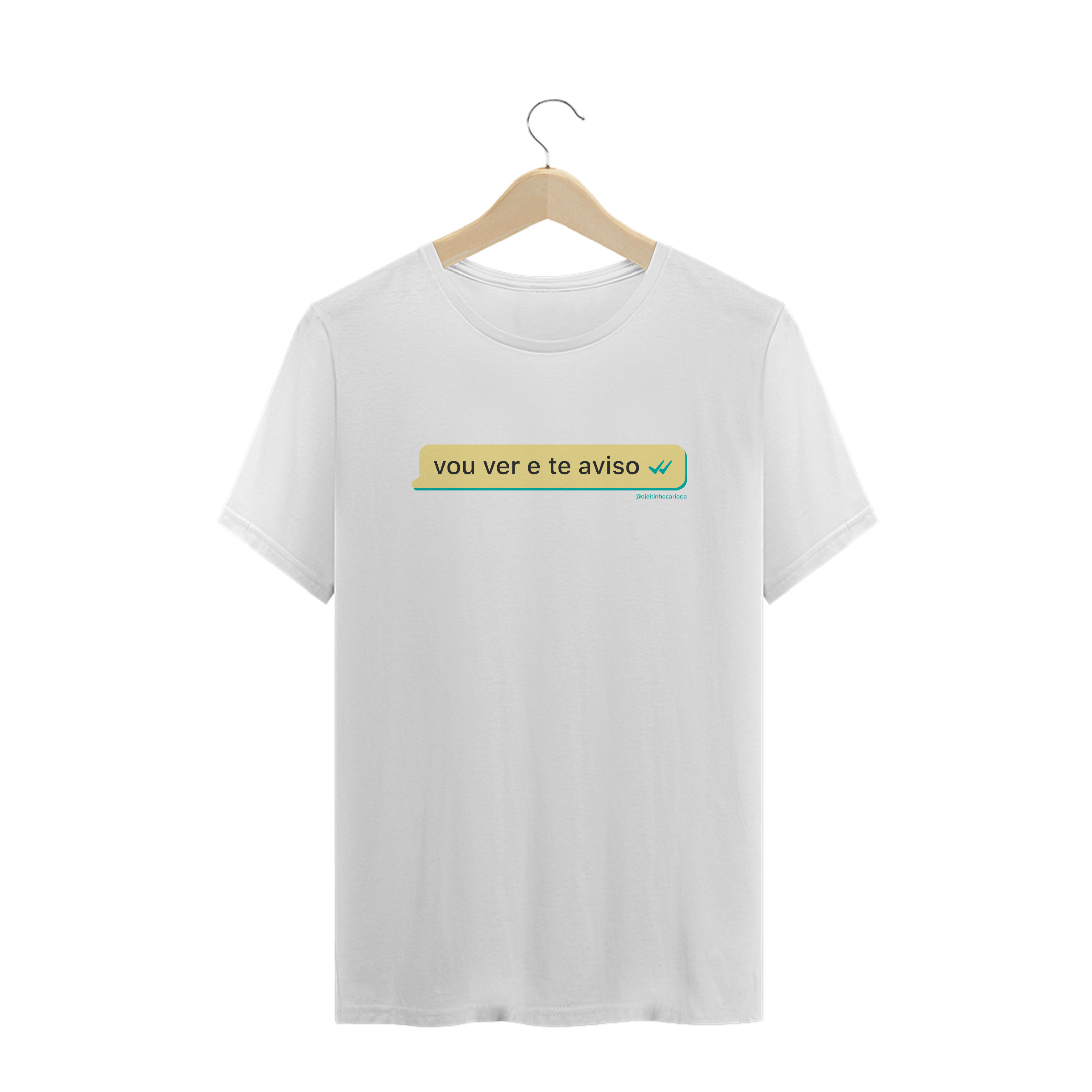 Nome do produto  Te Aviso / T-Shirt Prime Masculina Branca ou Preta