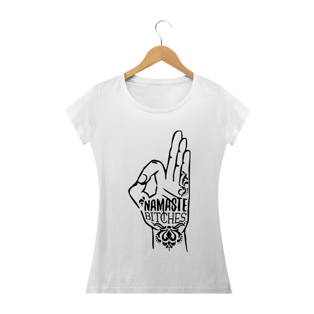 Nome do produto  Baby Look - Namaste Bitches 