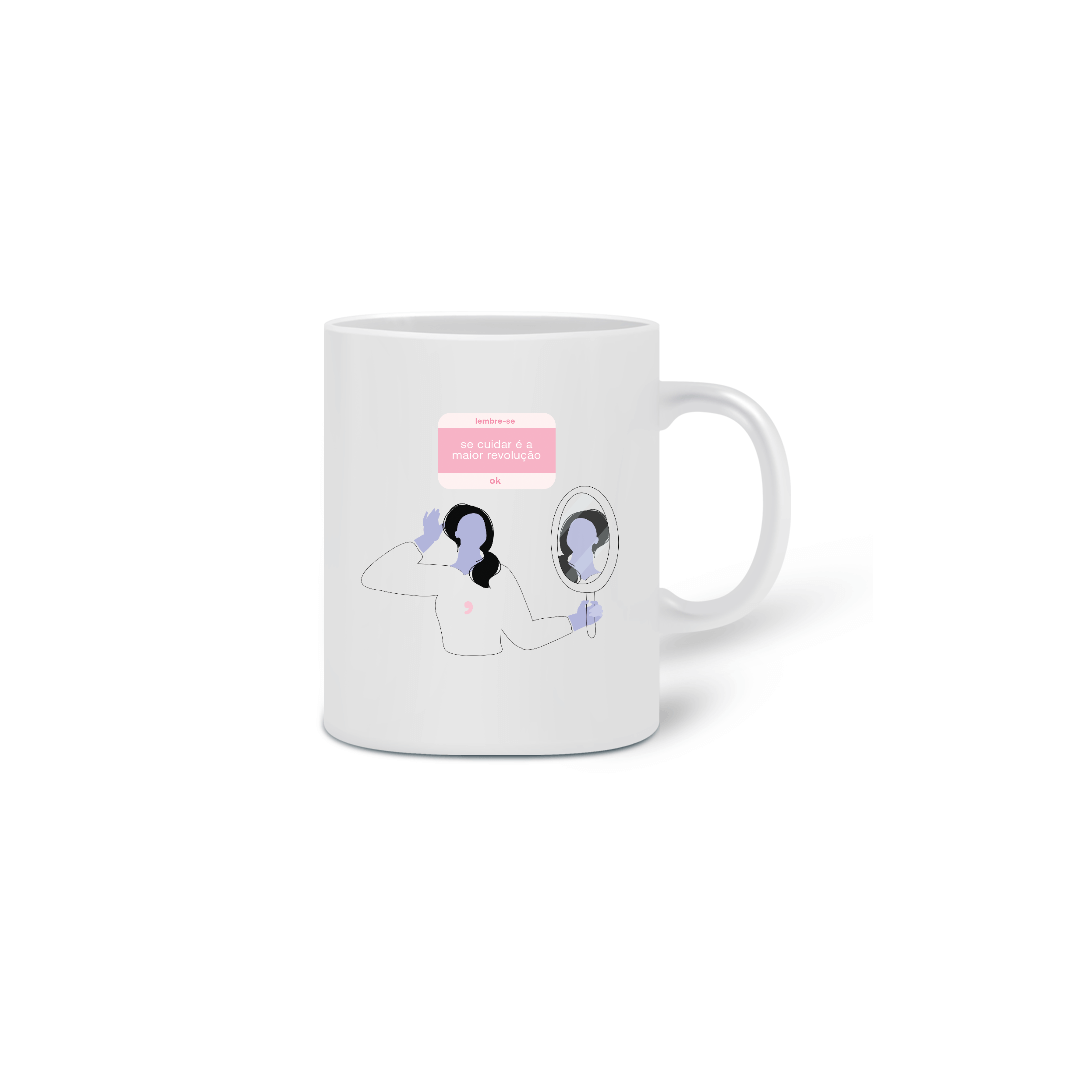 Nome do produto  gal, caneca | se cuidar é a maior revolução