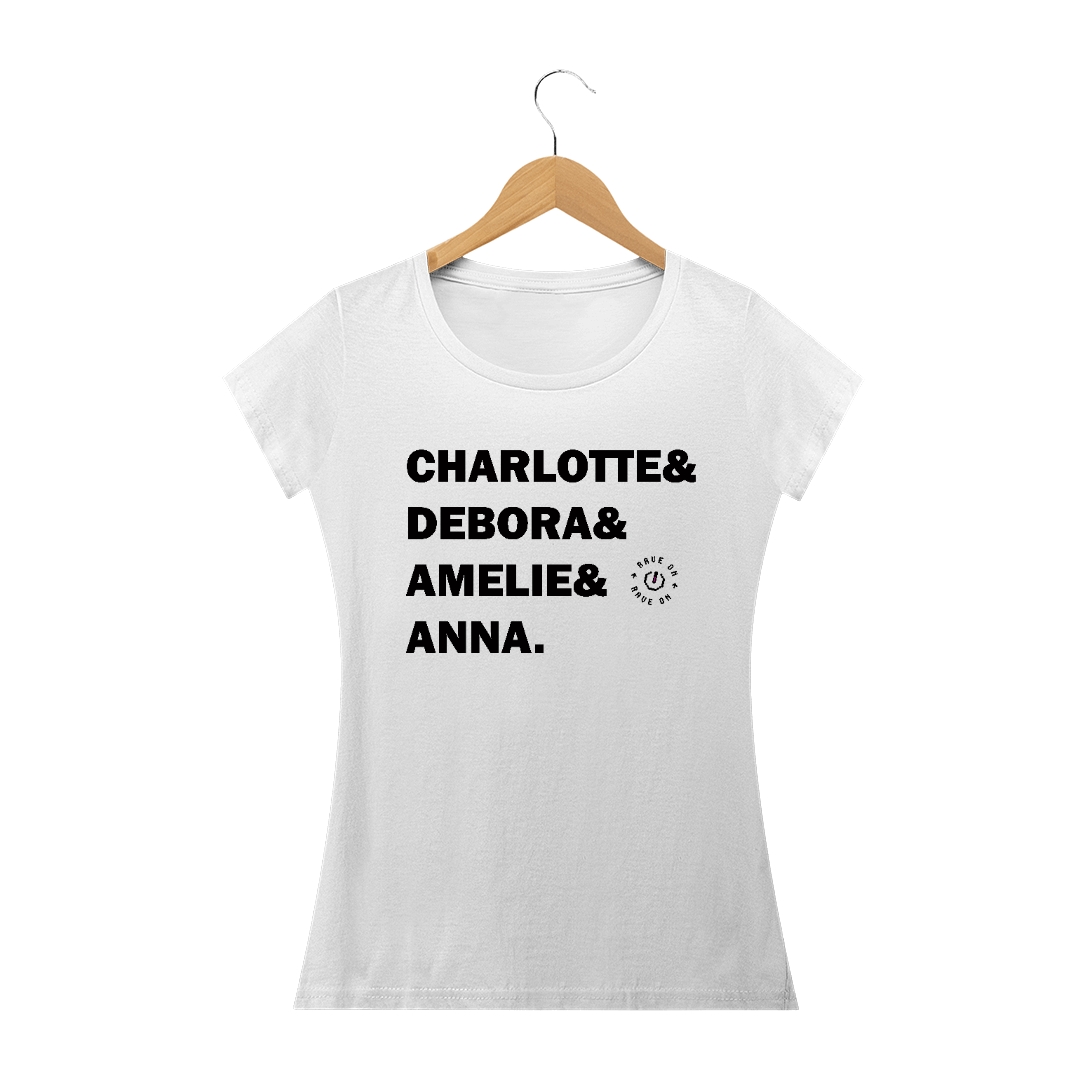 Nome do produto  Baby look Charlotte and Debora... Rave ON