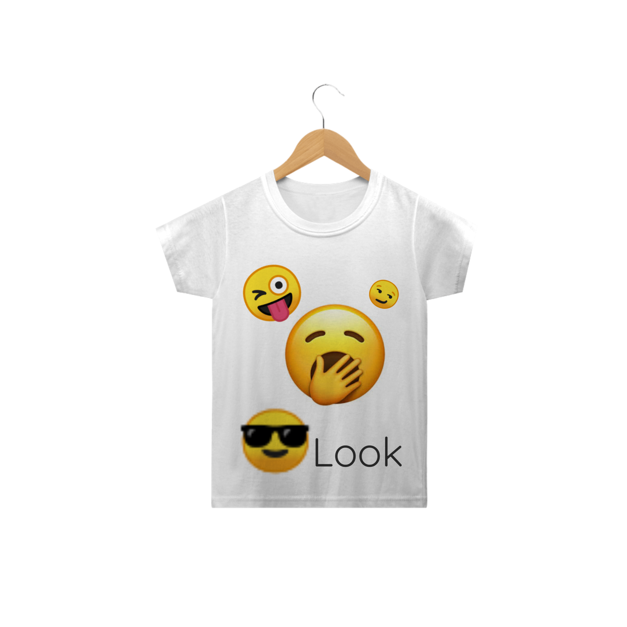 Nome do produto  Camiseta emoji infantil