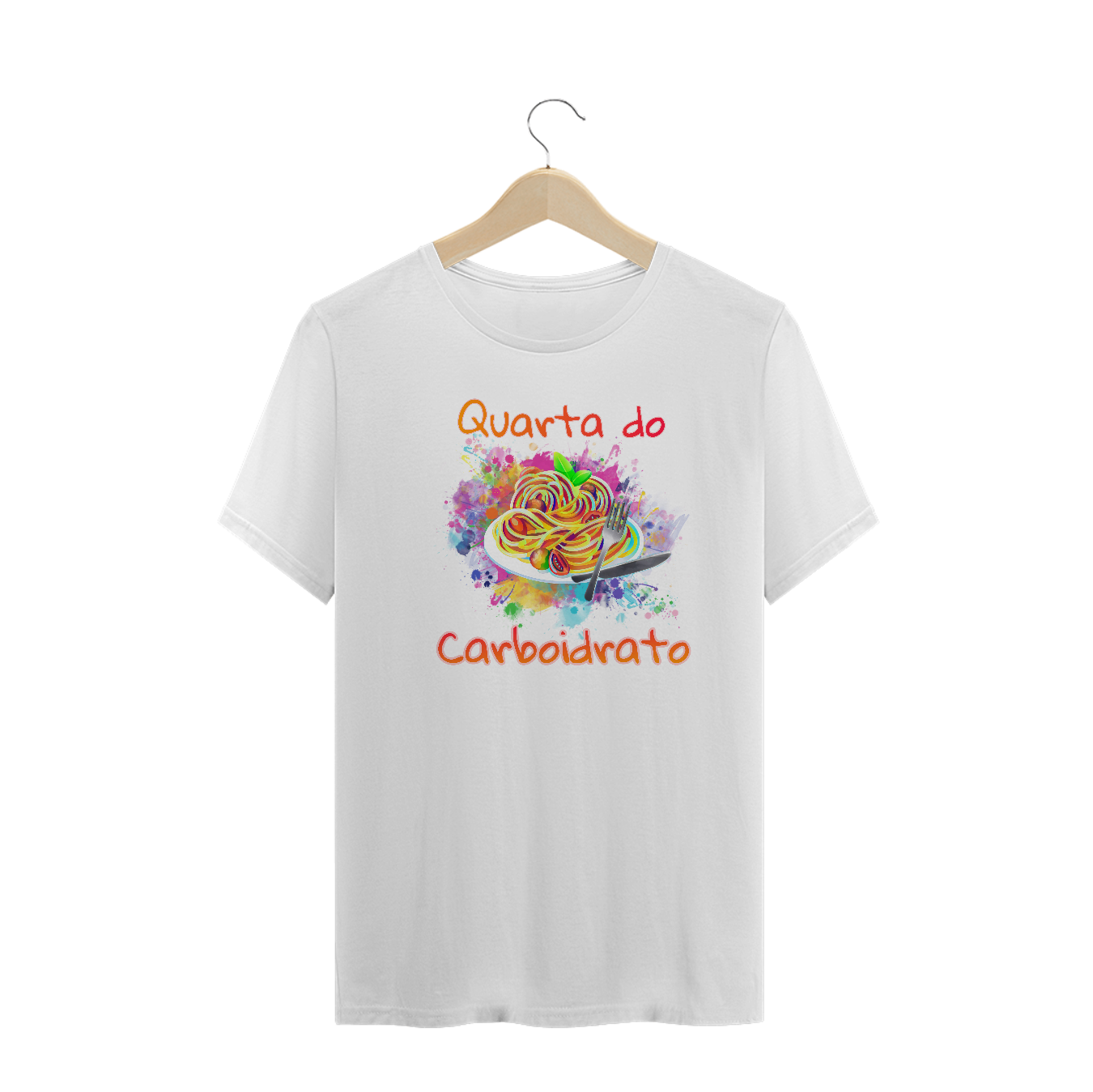 Nome do produto  T-Shirt  Quarta do Carboidrato Macarrão Fortalecimento