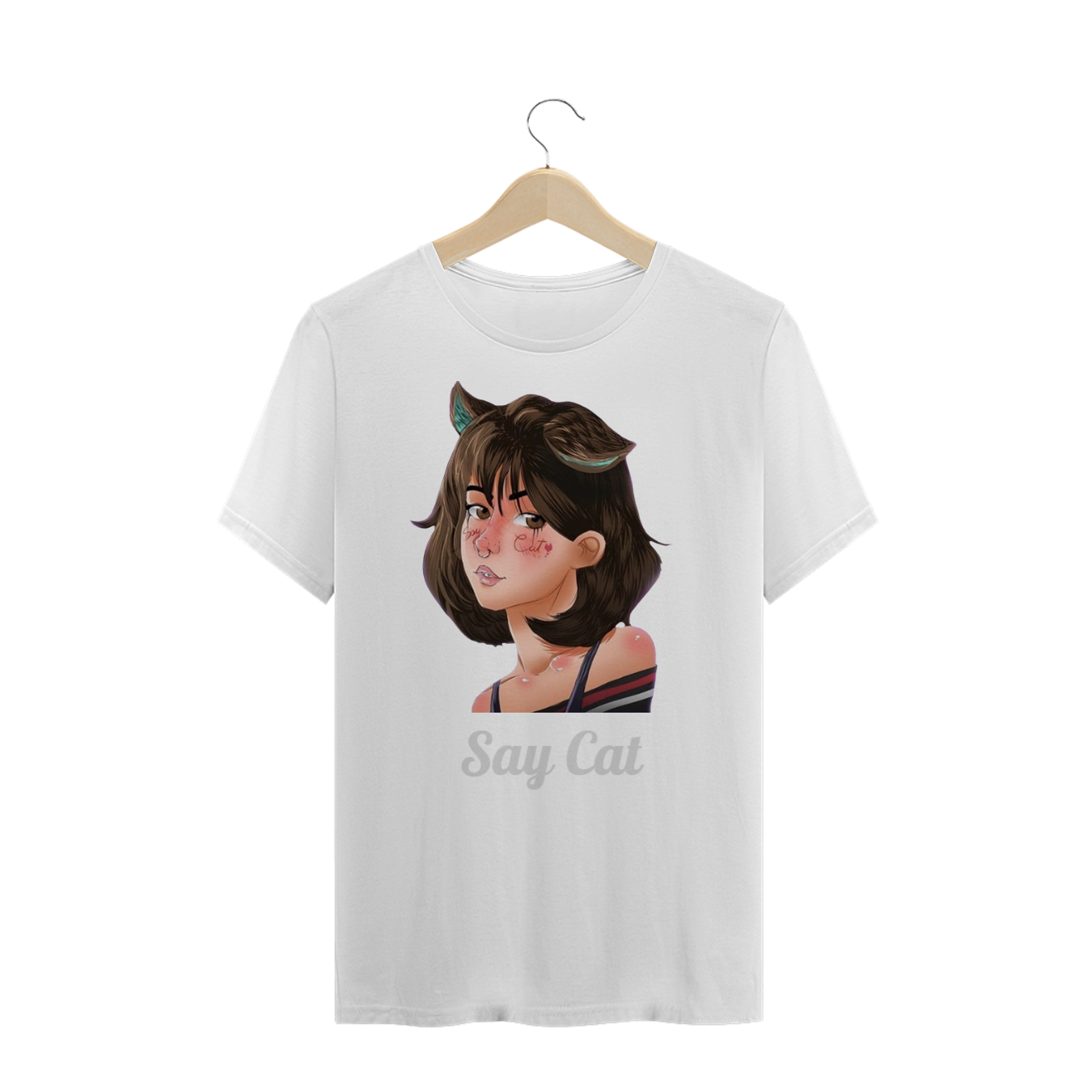 Nome do produto  Camiseta Say Cat n01